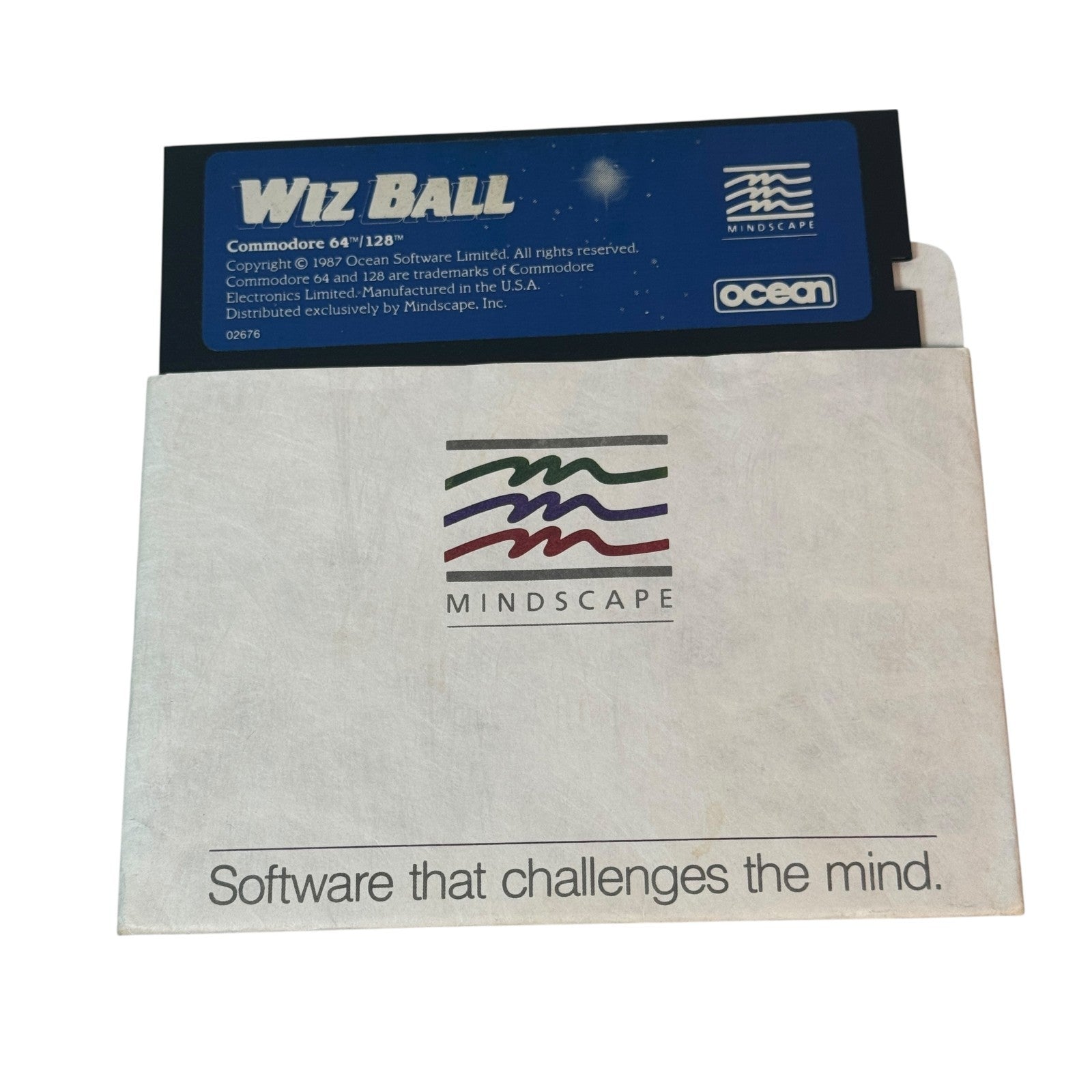 Vintage Commodore 64 / 128 Wiz Ball Game 5.25" Floppy Disk