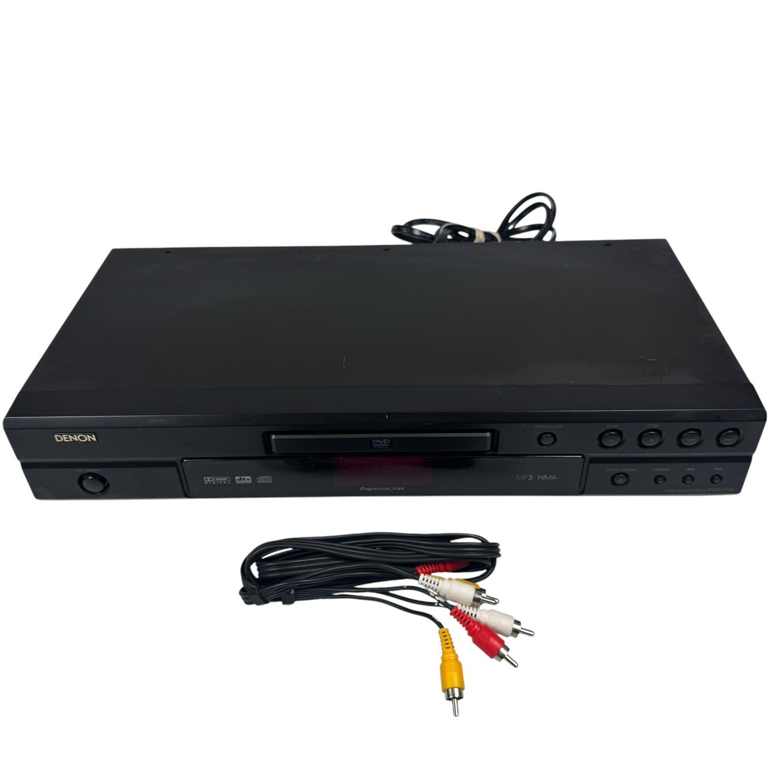 Denon DVD-1710 DVD & CD Player Tested & Working with Cables - No Remote
