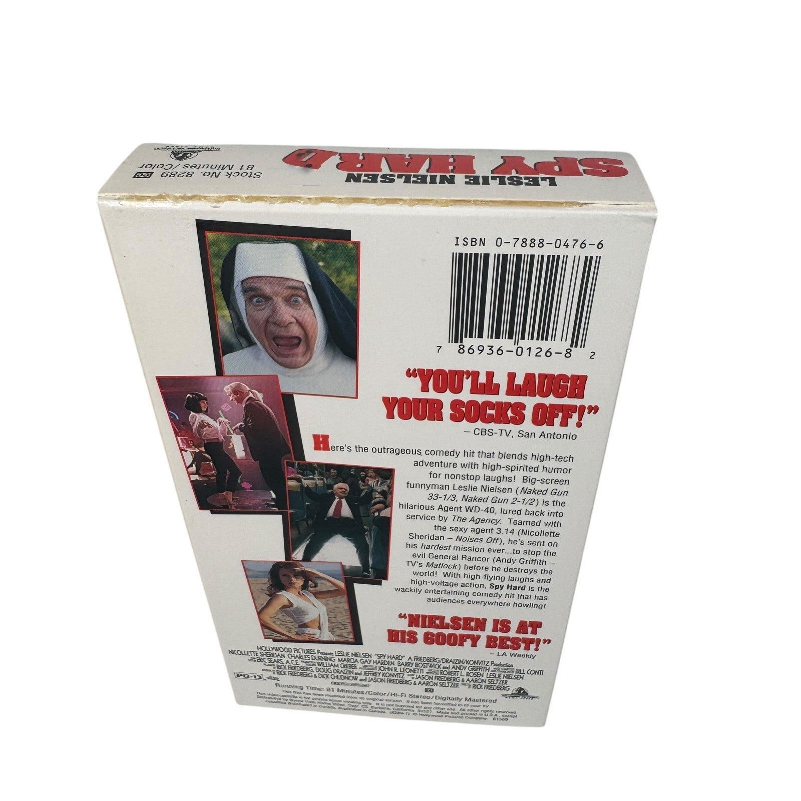 Vintage Spy Hard Comedy Spoof Movie VHS Tape Leslie Nielsen