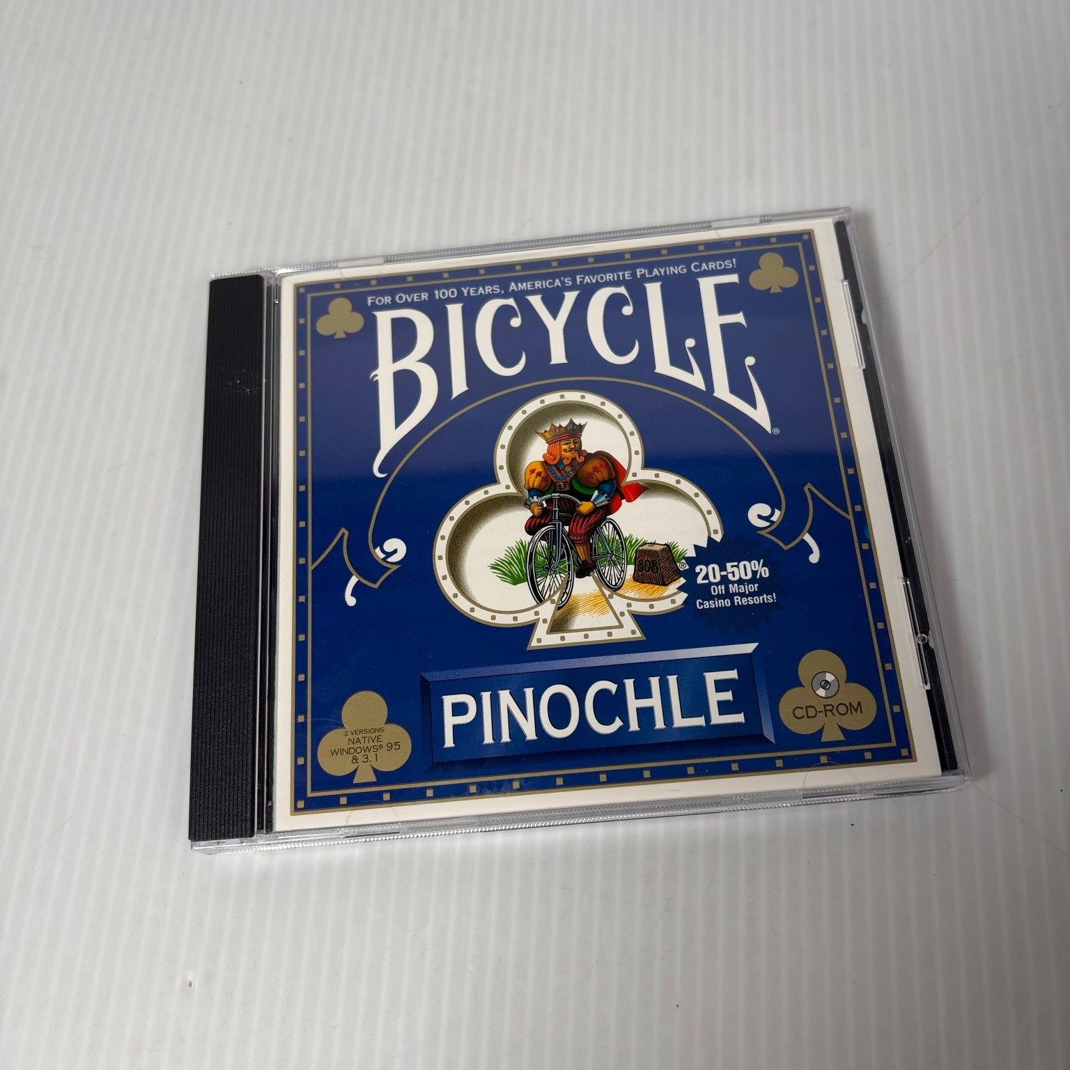 Bicycle Pinochle Big Box PC CD-ROM Video Game Card Game Strategy Windows 95