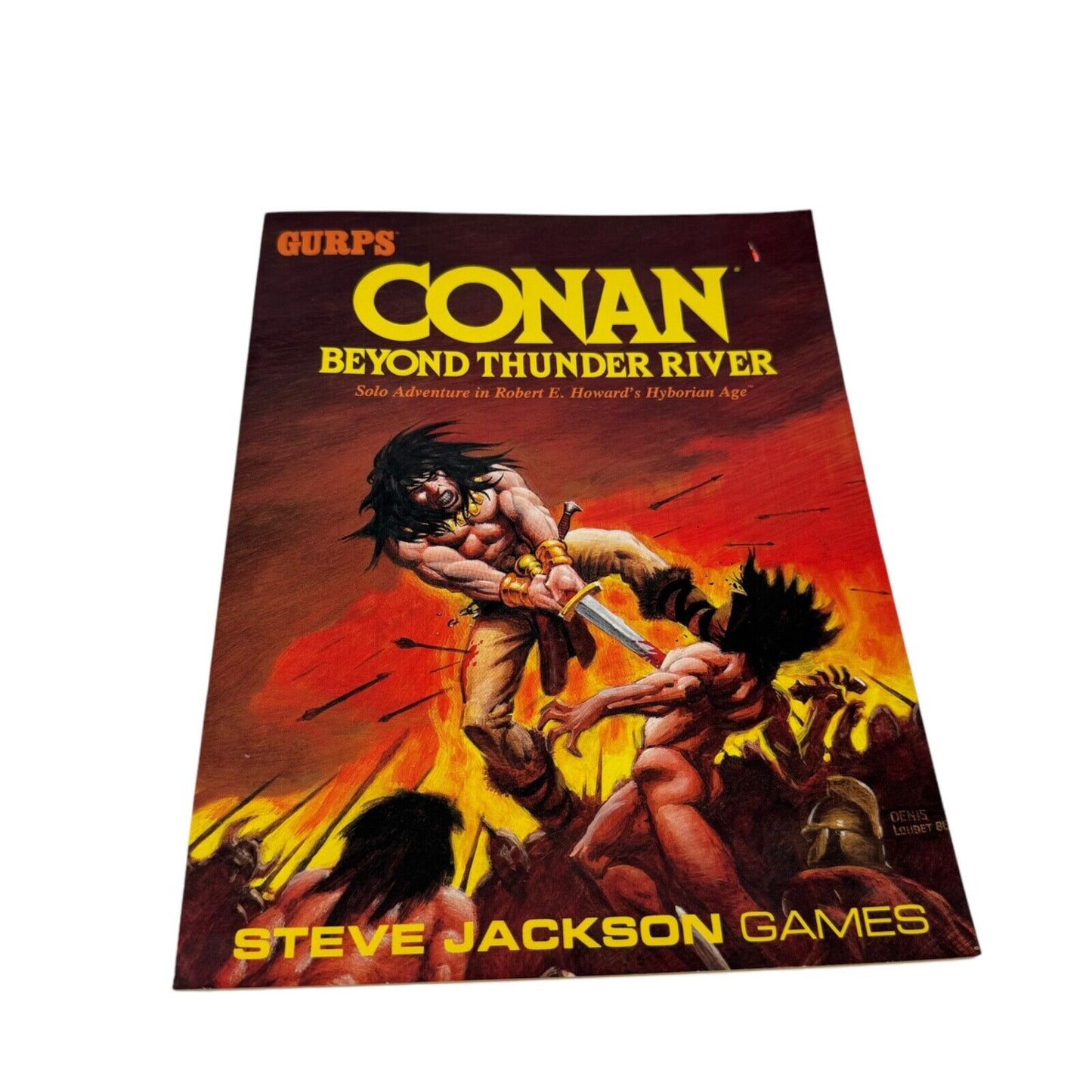 Conan Beyond Thunder River Solo Adventure GURPS Steve Jackson Games VG+