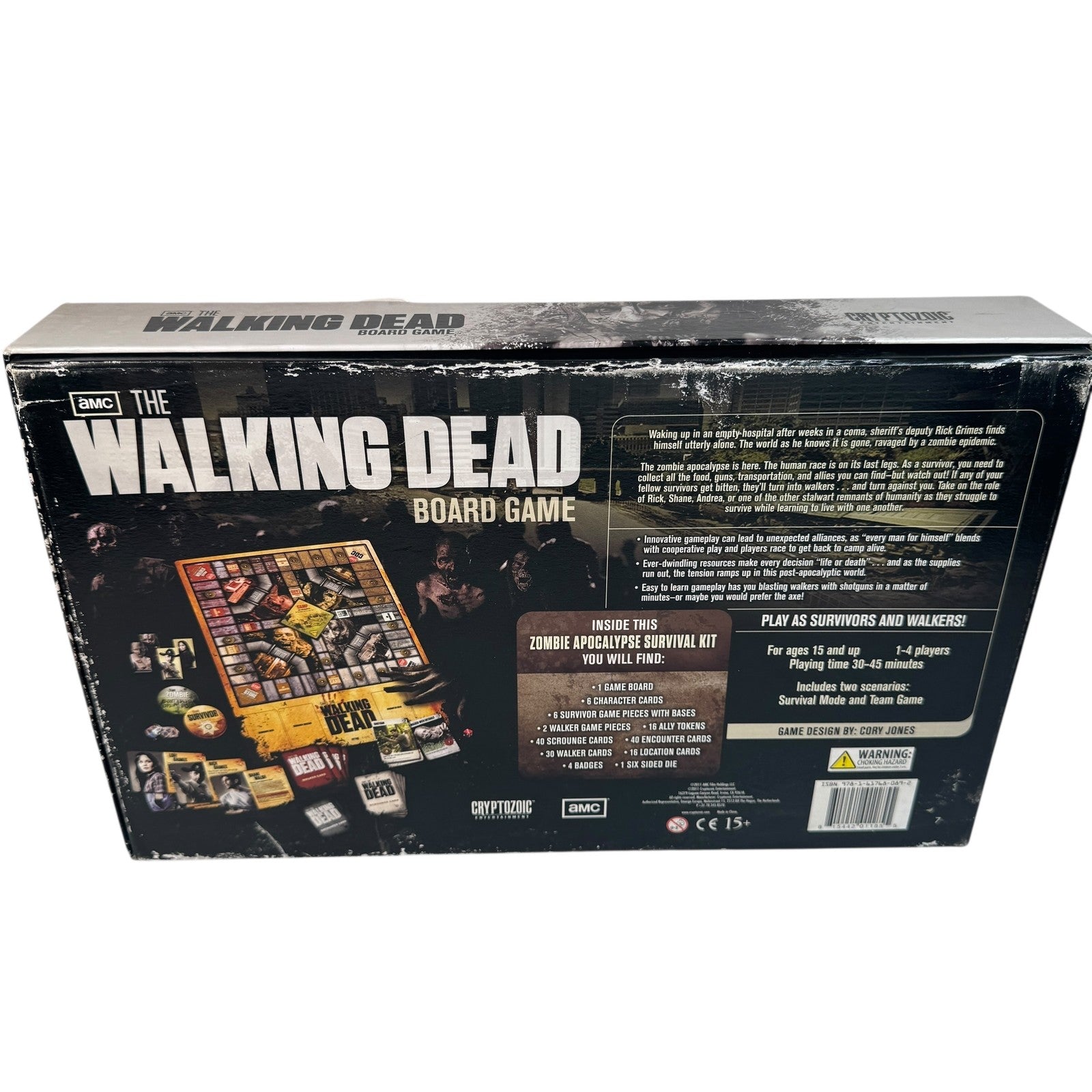The Walking Dead Board Game Complete AMC TV Series Cryptozoic Zombies Survival G