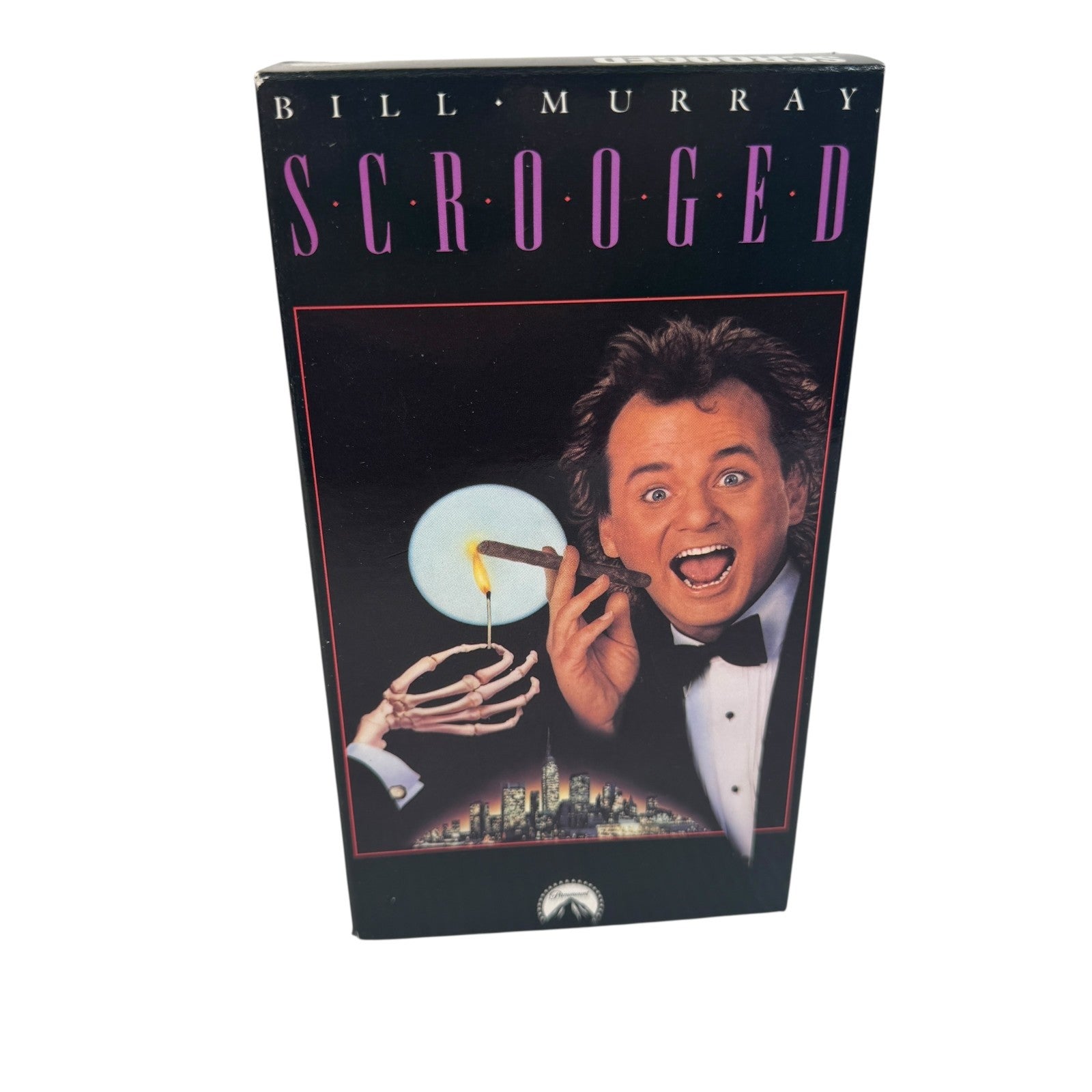 Vintage Scrooged VHS Tape Holiday Christmas Carol Bill Murray