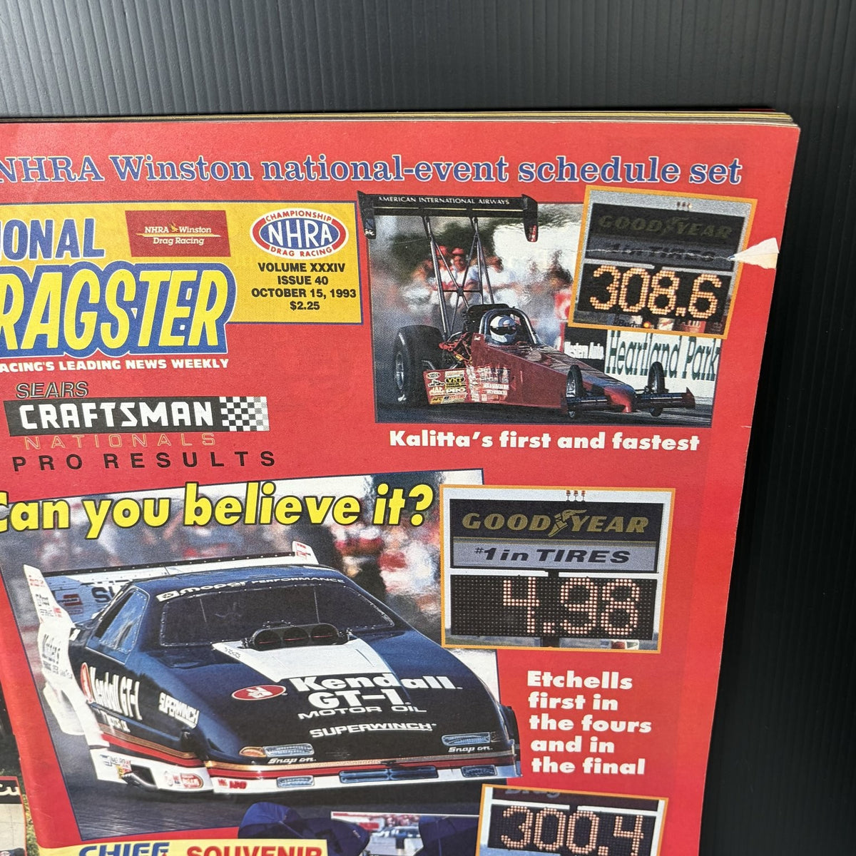 Lot of 20 National Dragster Magazine 1993 July-December Drag Racing NHRA Weekly