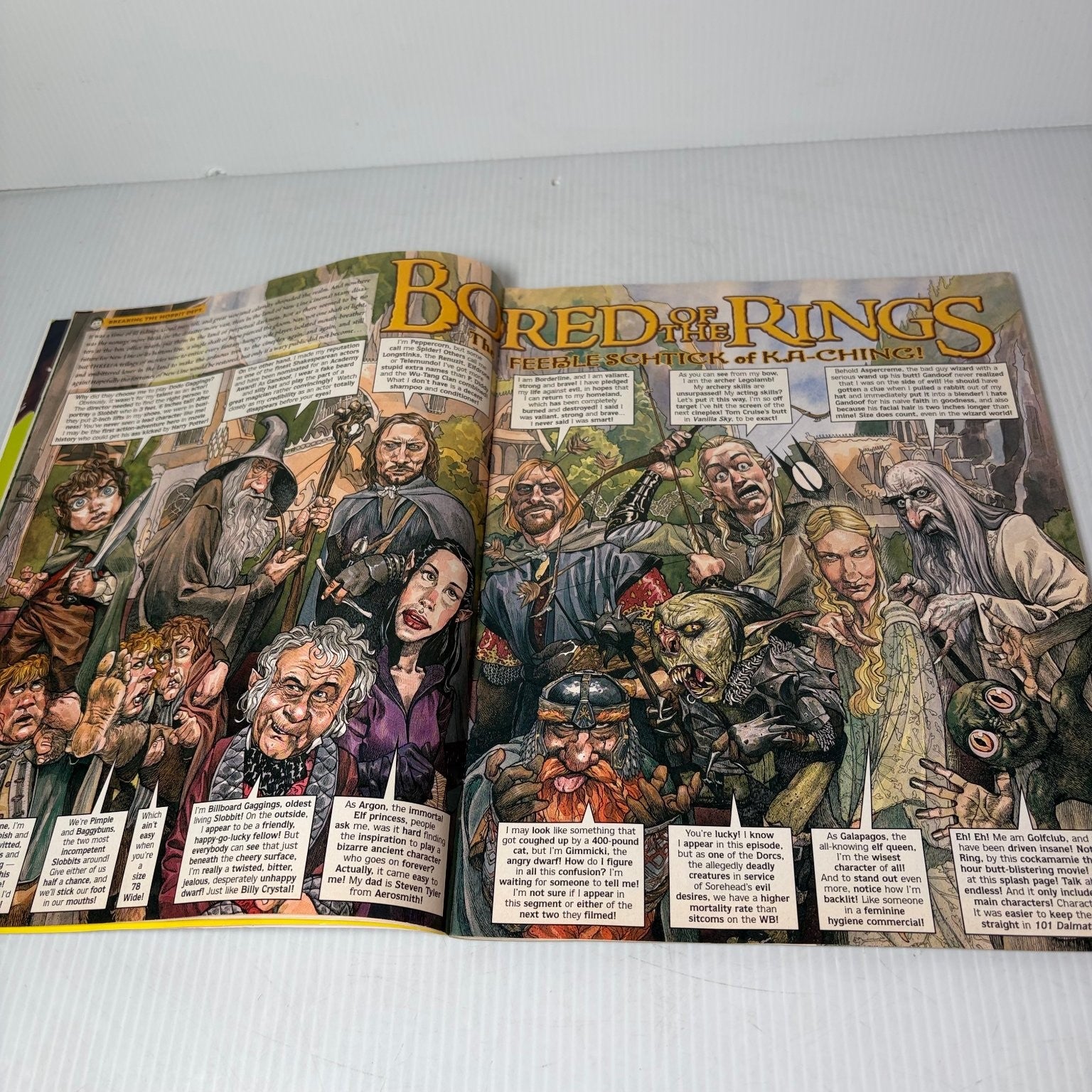 MAD Magazine April 2002 Lord of the Rings Hobbit Parody Humor Satire