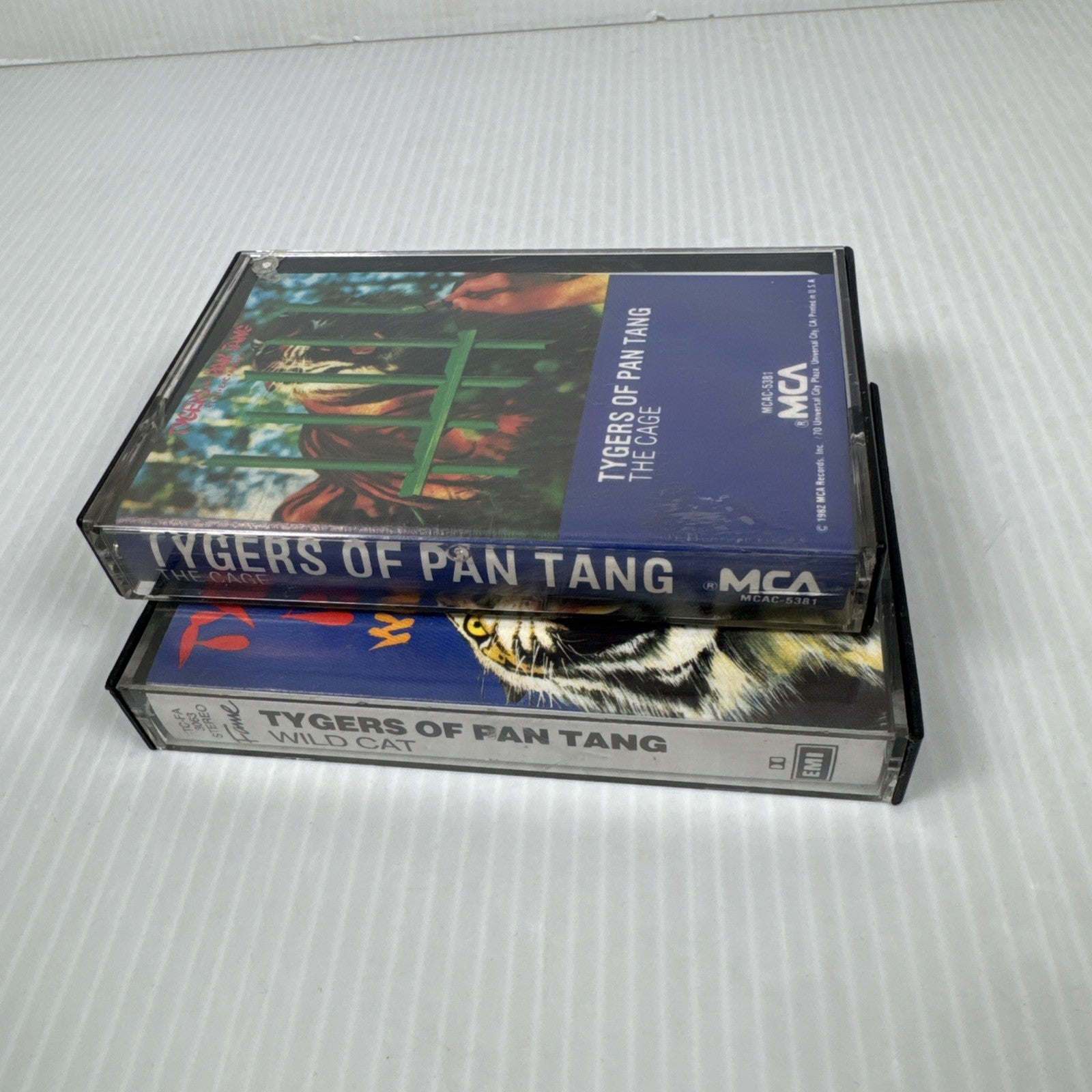 Tygers Of Pan Tang Cassette Lot Of 2 Wild Cat & The Cage Vintage 1980s Metal