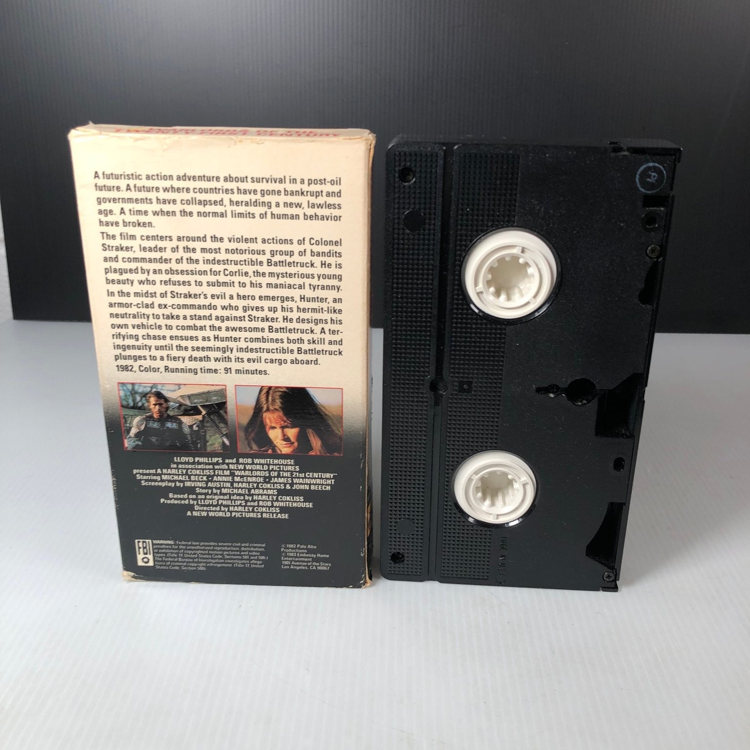 Warlords of the 21st Century VHS 1982 Sci-Fi Action Embassy Home