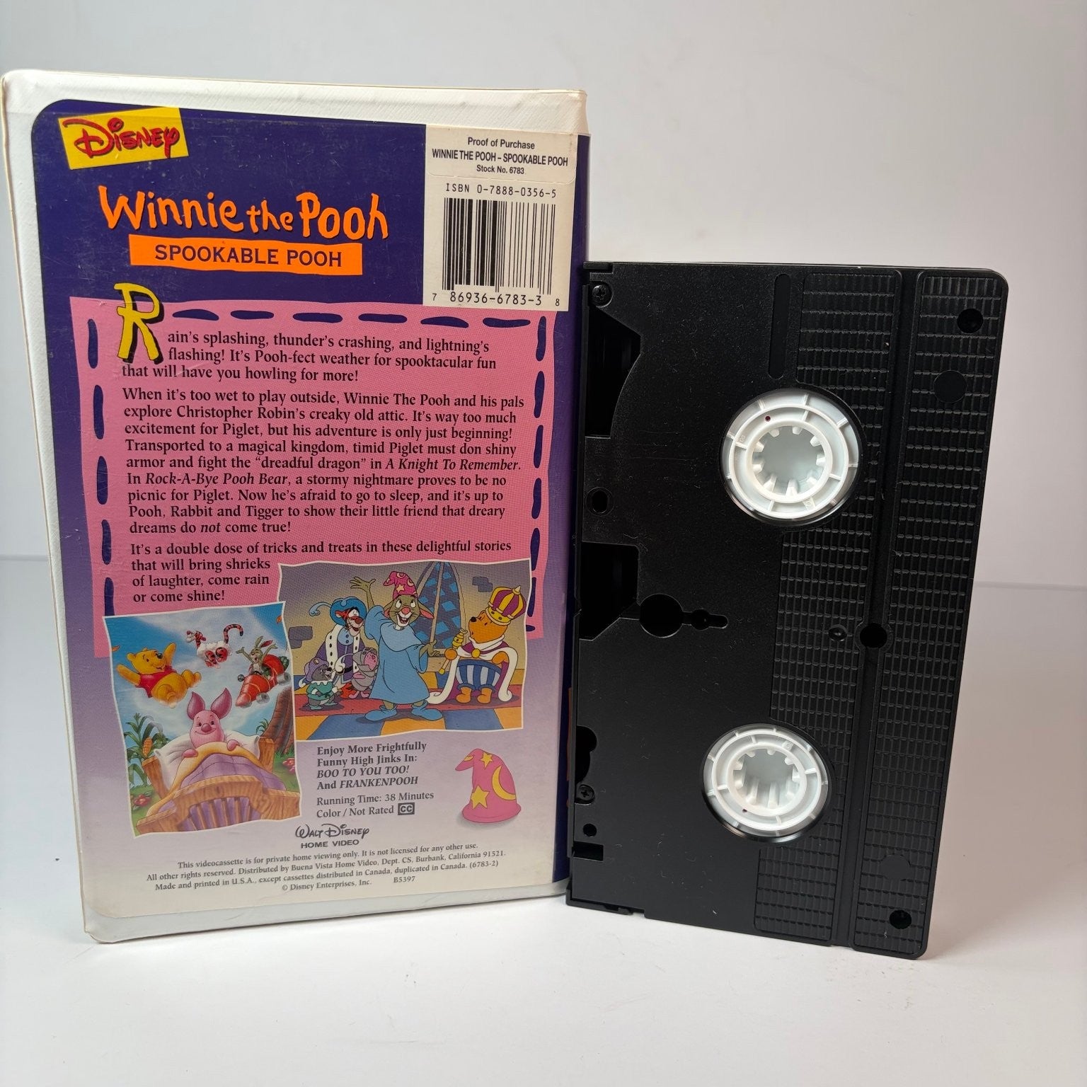 Winnie the Pooh Spookable Pooh VHS 1996 Family Holiday Disney