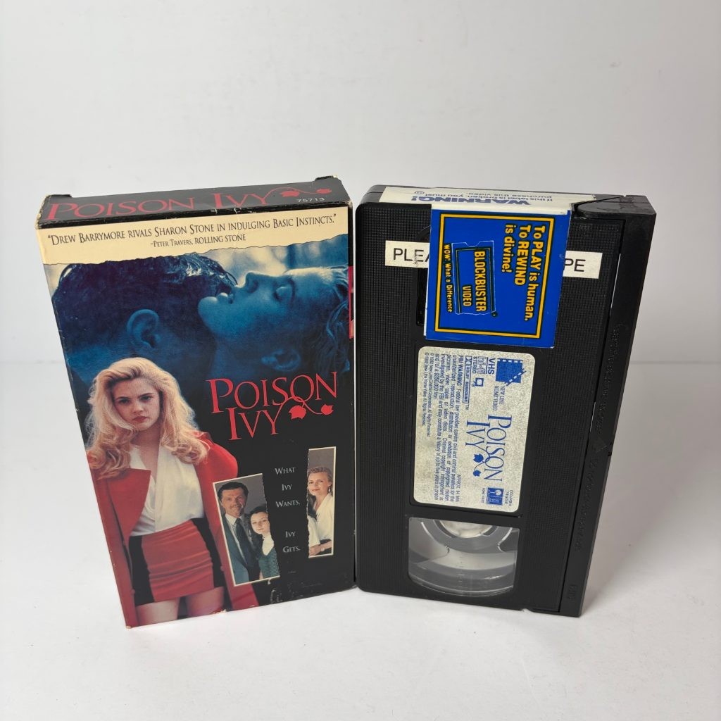 Poison Ivy VHS 1992 Drew Barrymore New Line Home Video Erotic Thriller