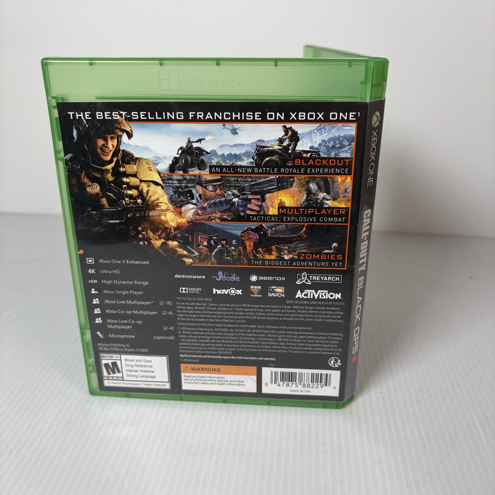 Call of Duty Black Ops 4 - Xbox One (Activision, 2018) - 4K UHD HDR Enhanced