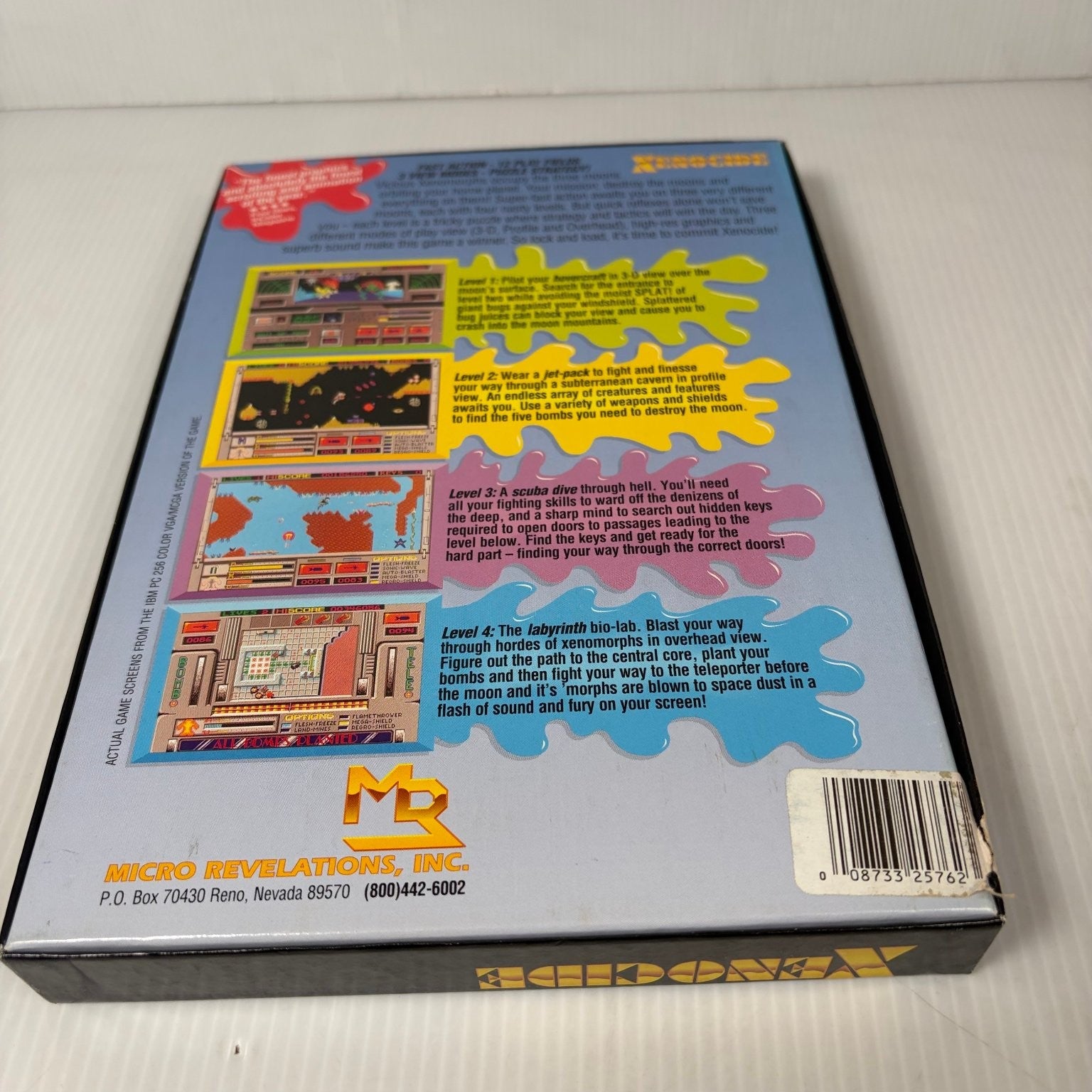 Xenocide IBM PC Video Game Big Box Complete 256 Color Brian Greenstone