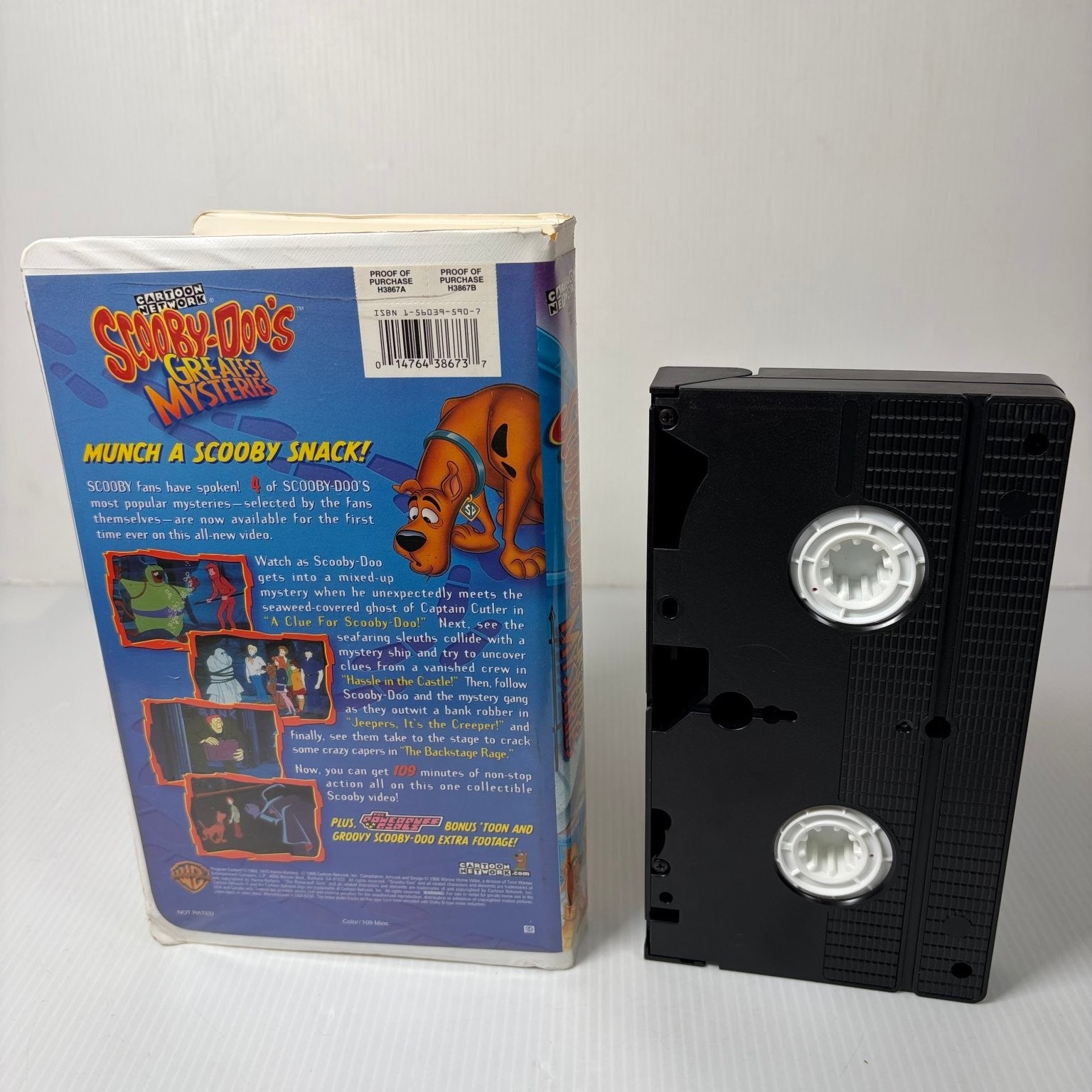 Scooby-Doo's Greatest Mysteries VHS 1999 Cartoon Network Classic Clamshell