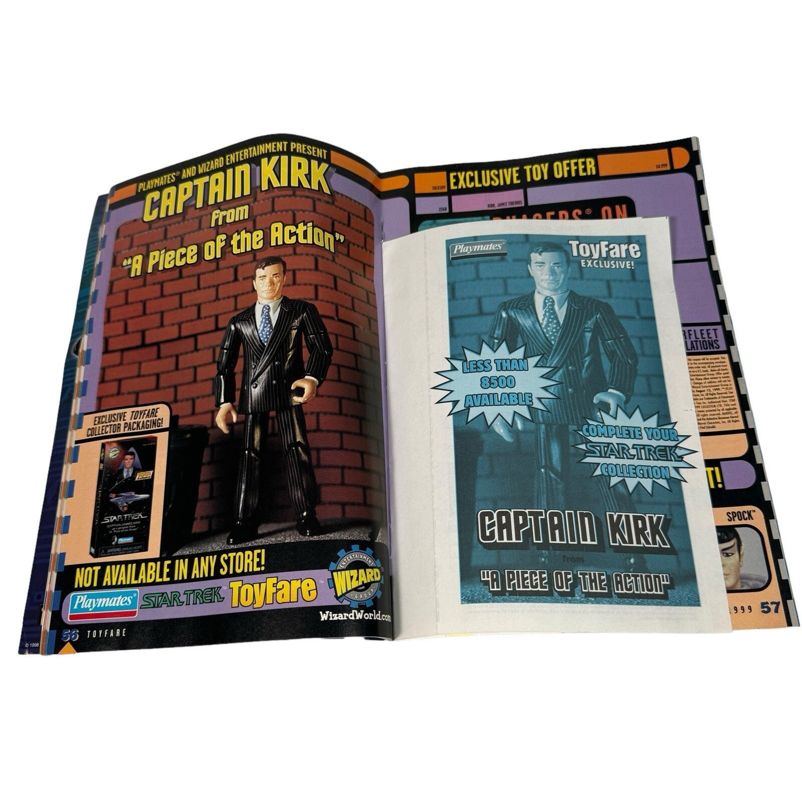 Toyfare Magazine July 1999 By Wizard w/ Gangster Kirk Order Form