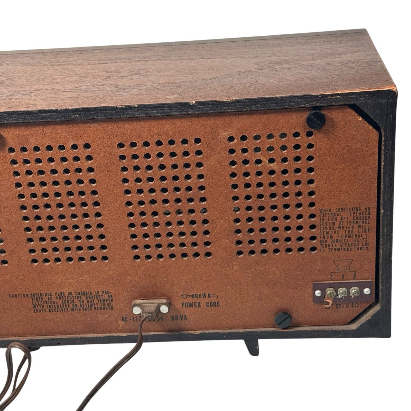 Vintage Delmonico Tube Radio FMS-411 Made In Japan AS IS No Power