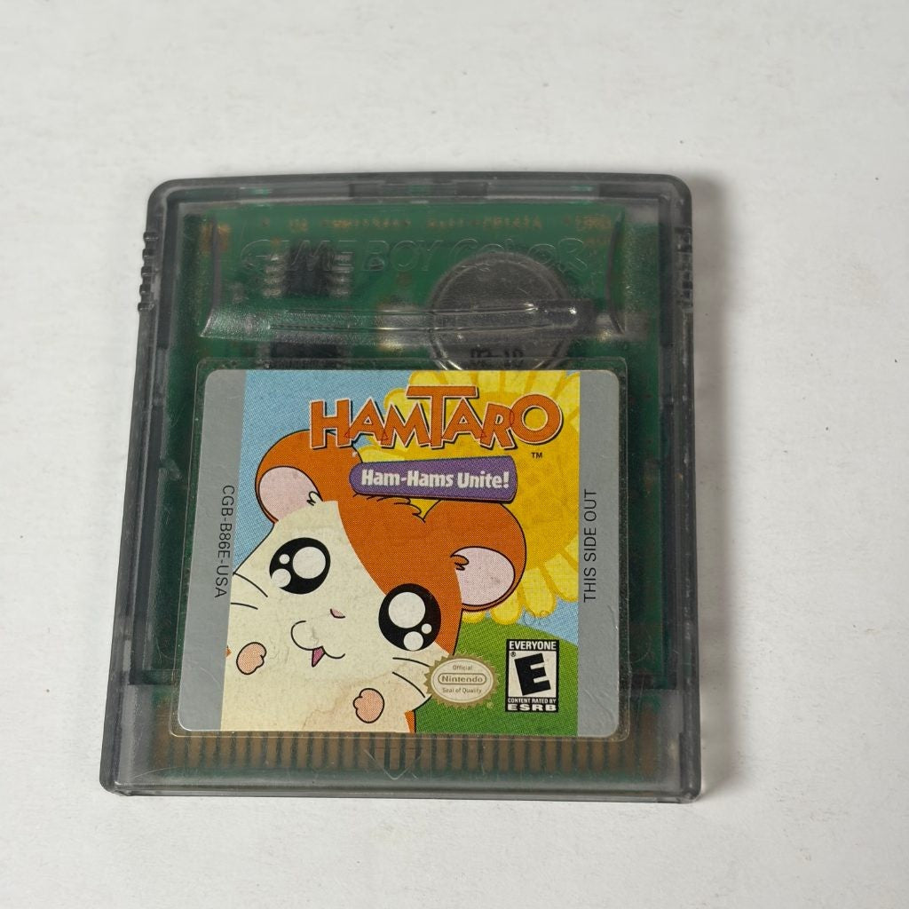 Hamtaro Ham-Hams Unite Nintendo Game Boy Color GBC Cartridge Authentic USA
