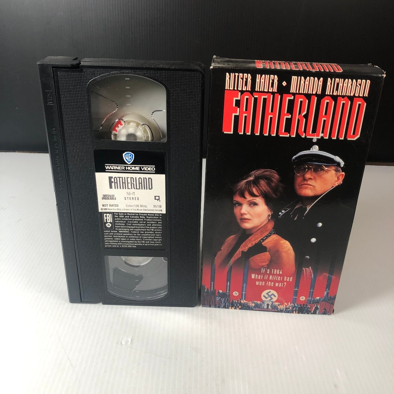 Fatherland VHS 1994 Thriller Alternative History Warner Home Video WW2 What If