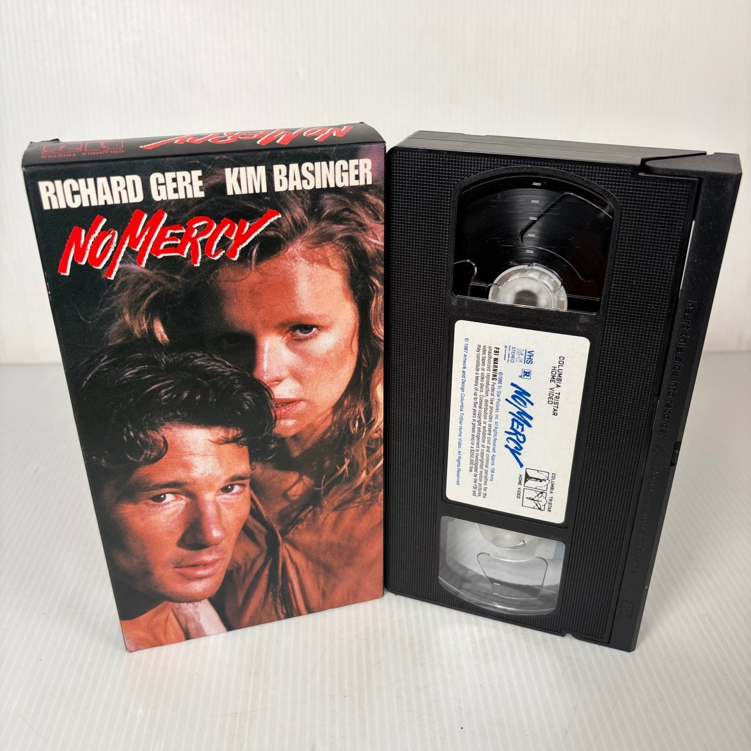 No Mercy VHS 1986 Action Thriller Richard Gere Kim Basinger Columbia Pictures