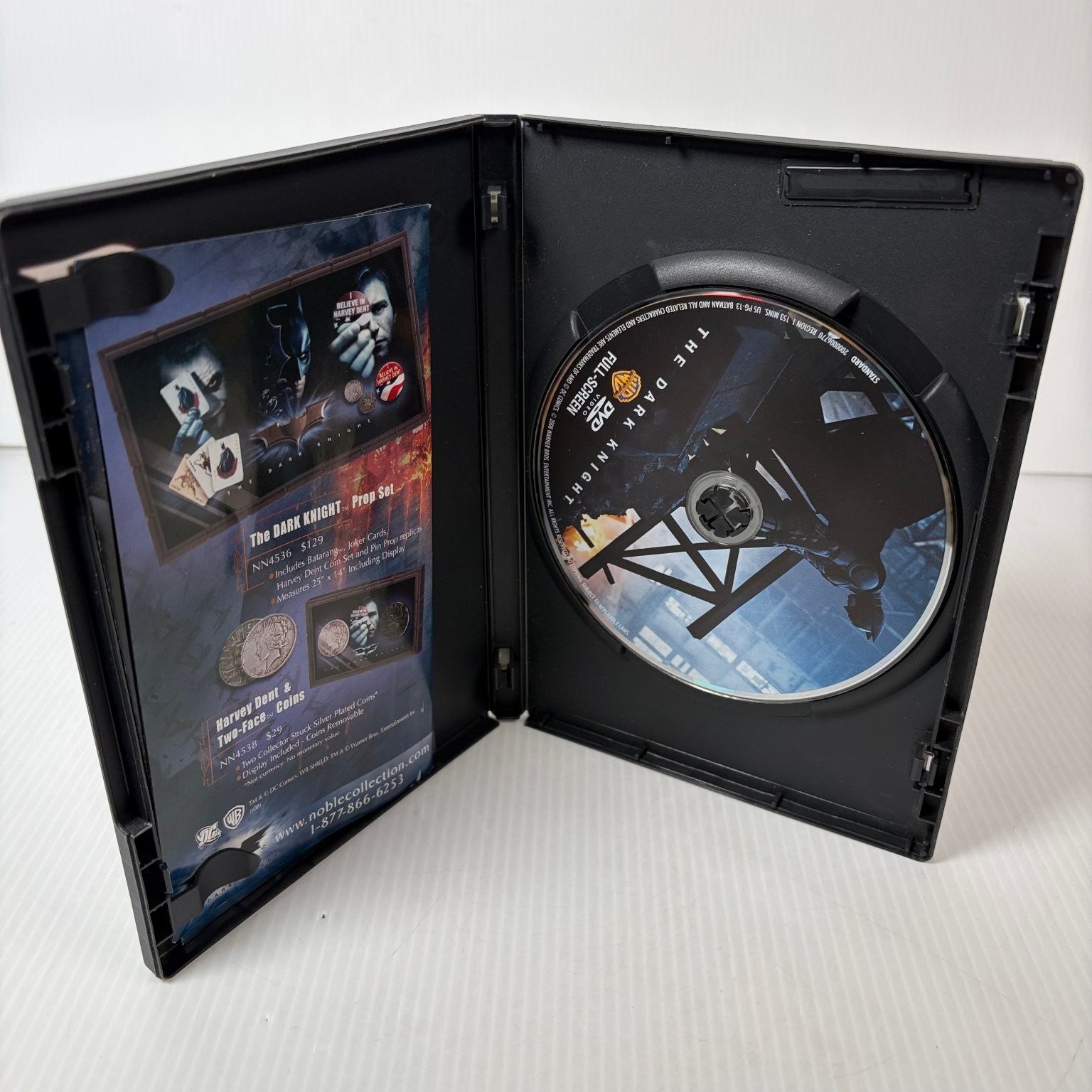The Dark Knight DVD 2008 Full-Screen Edition Nolan Bale Ledger Freeman