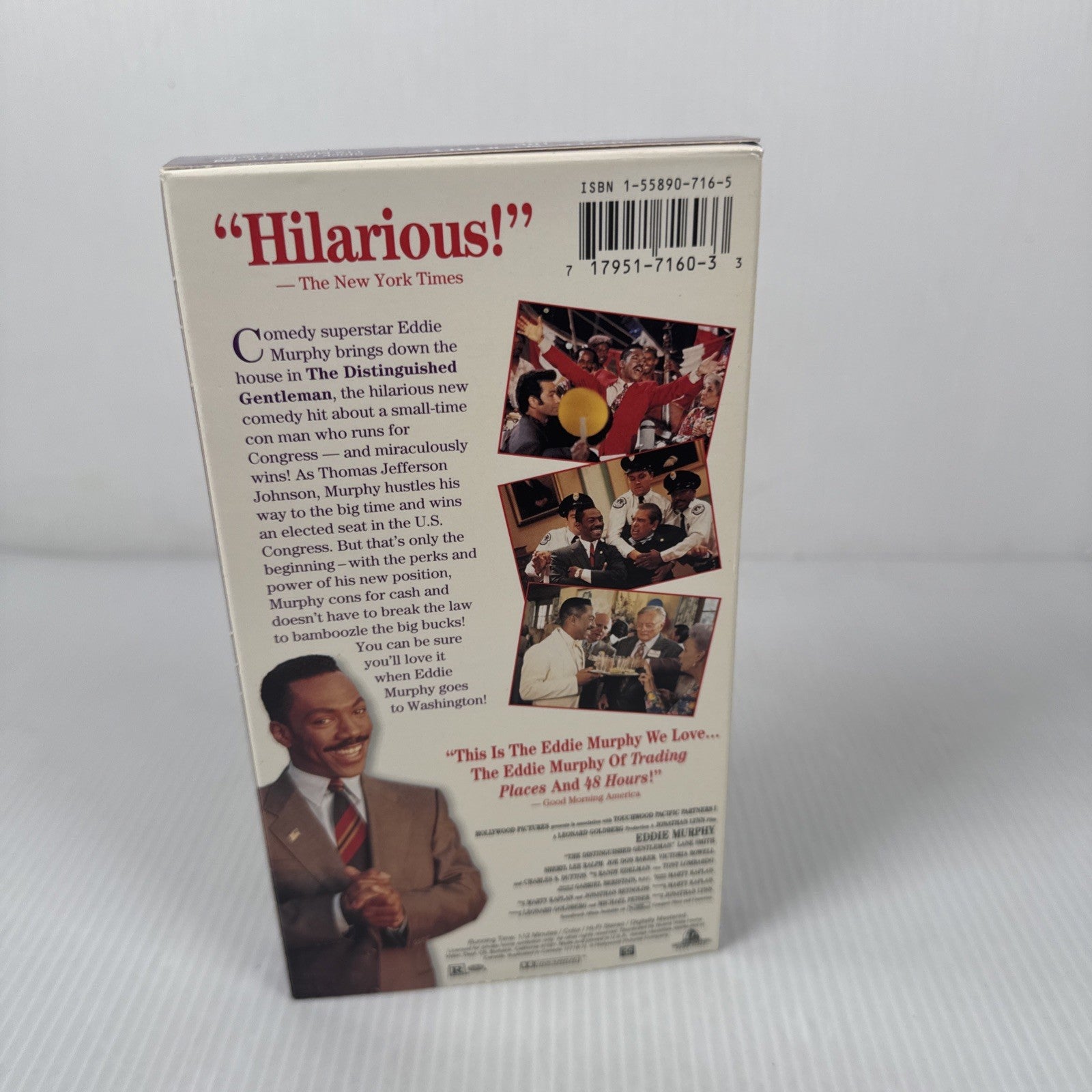 The Distinquished Gentleman VHS VCR Video Tape Movie Eddie Murphy Used