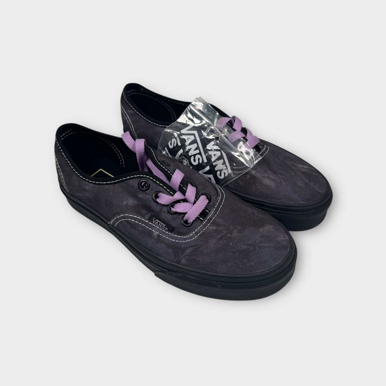 Vans Authentic Midnight Shift Black Skate Shoes Womens Size 5.5 / Mens Size 4