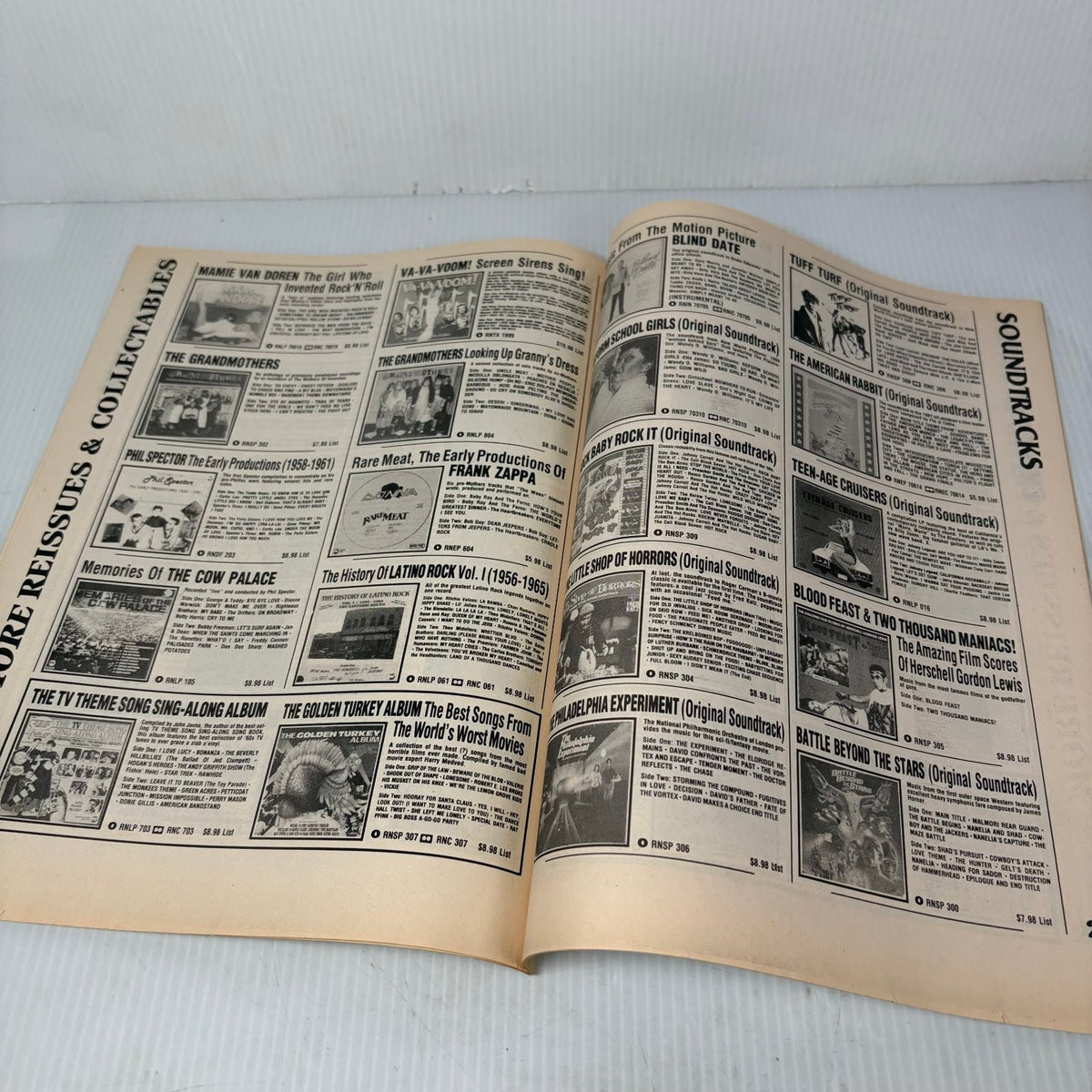 Rhino Records 1987 Summer Catalog Rhino Weird Fantasy Magazine Music
