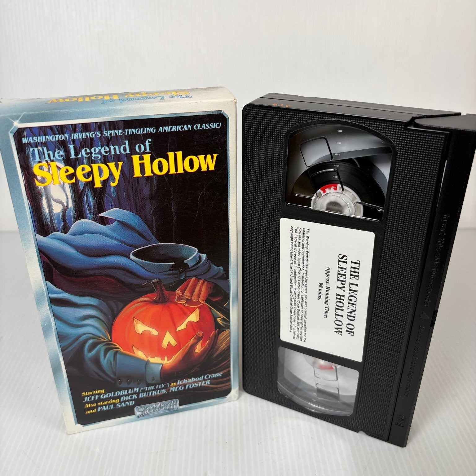 The Legend of Sleepy Hollow VHS 1988 Fantasy Horror Jeff Goldblum StarMaker