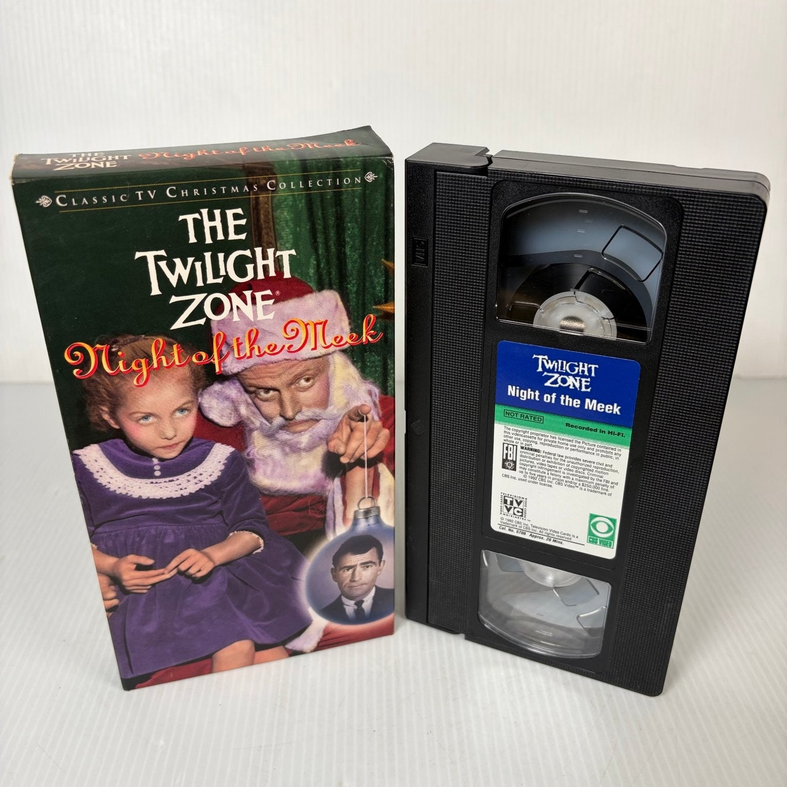 Twilight Zone Night of the Meek VHS 1993 Christmas TV Classic CBS Fox Video