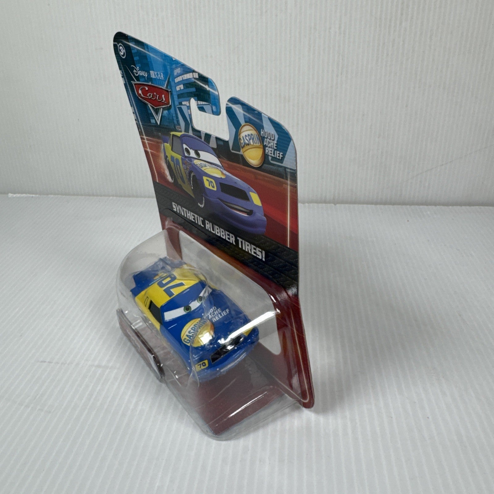 Disney Pixar Cars Movie Gasprin Synthetic Rubber Tires No. 70 Die-Cast Toy Car