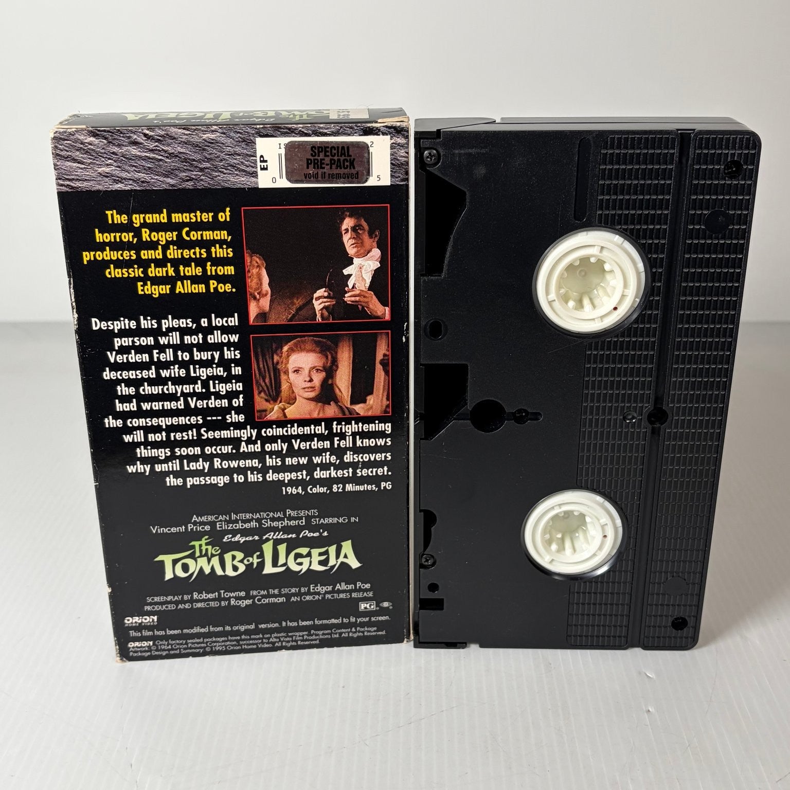 The Tomb of Ligeia VHS 1964 Horror Vincent Price Collection Orion Home Video