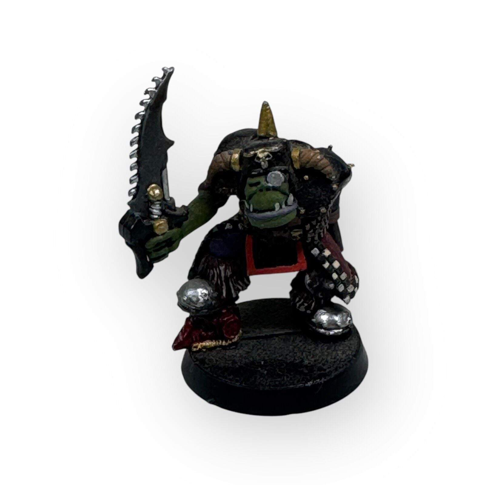 Warhammer 40K Rogue Trader Ork Weirdboy Freebooter Painted One Arm Saw Blade