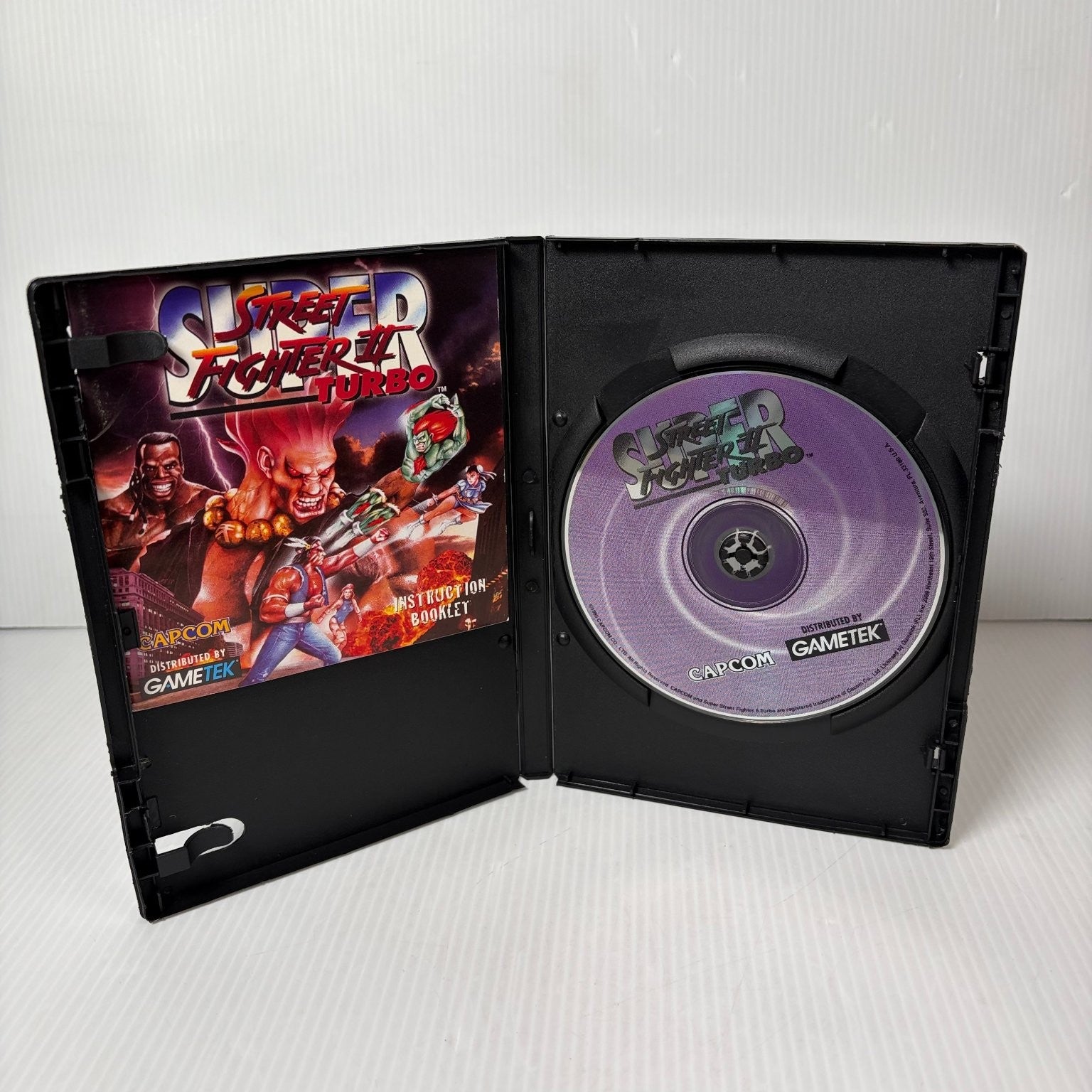 Super Street Fighter II Turbo PC Multiplayer Game Arcade CD-ROM Disc & Manual