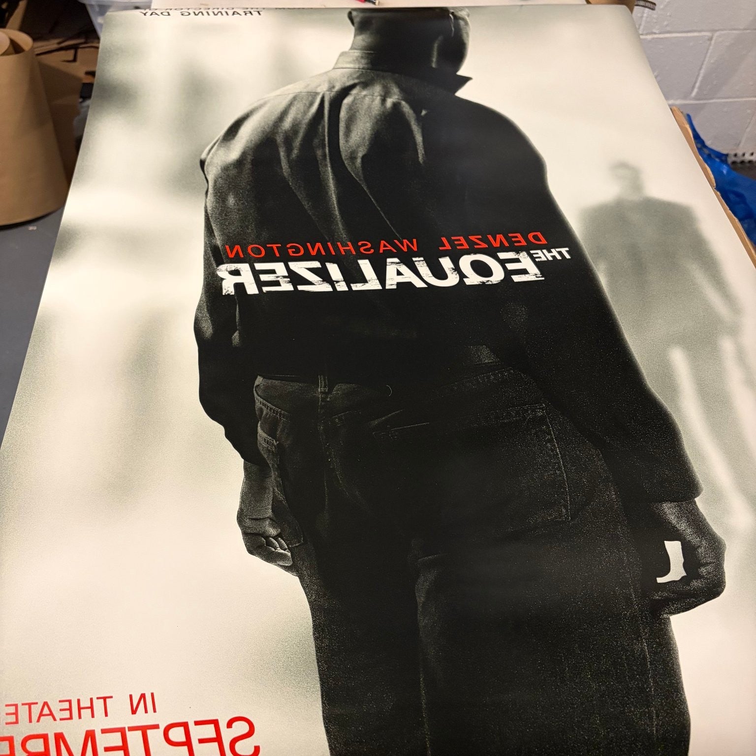 The Equalizer Advance Teaser One Sheet 2014 Denzel Washington DS