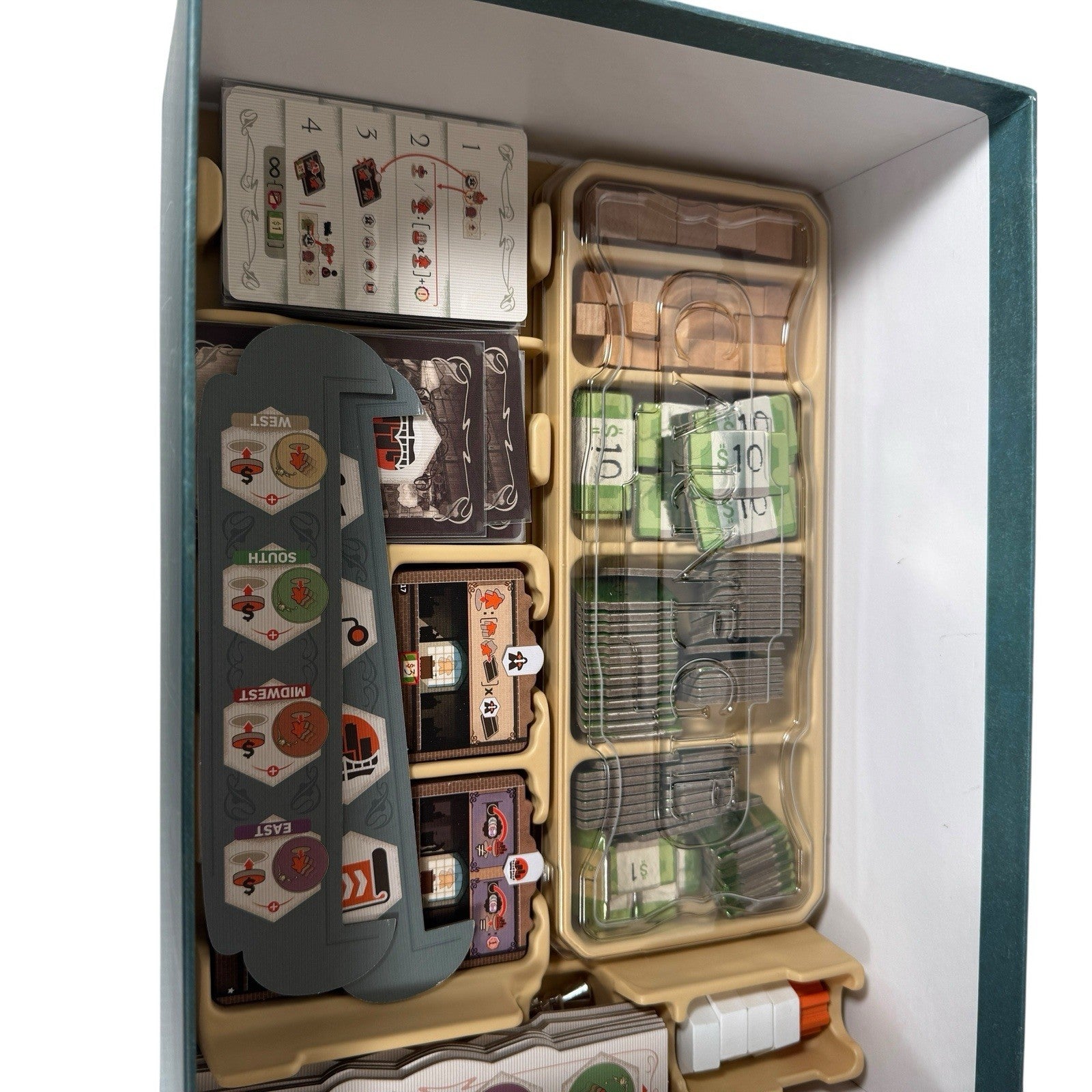 Carnegie (Kickstarter Deluxe Ed) Quined Strategy Board Game NM