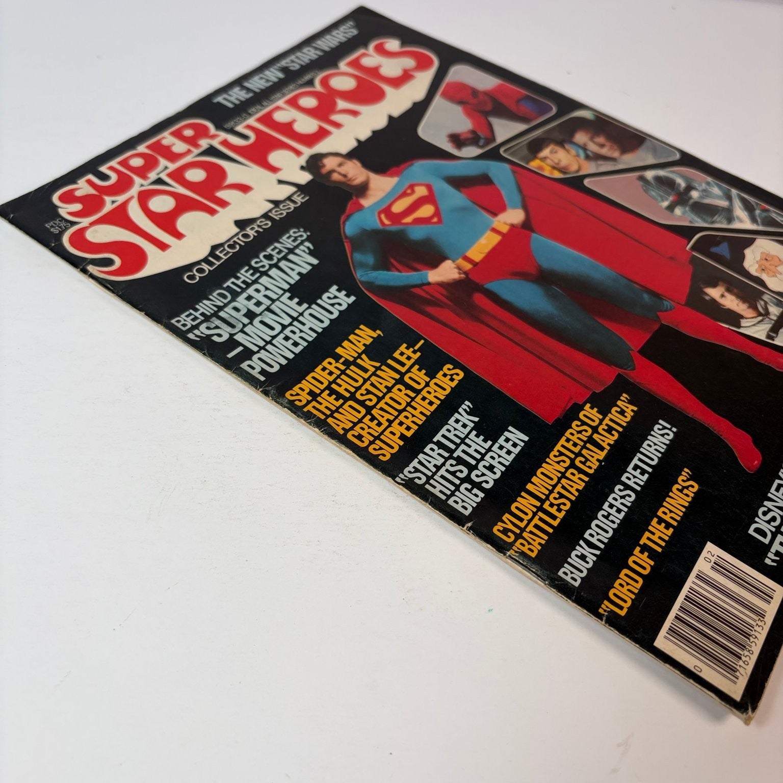 Super Star Heroes Magazine Issue 2 Superman Movie Star Wars Battlestar Galactica