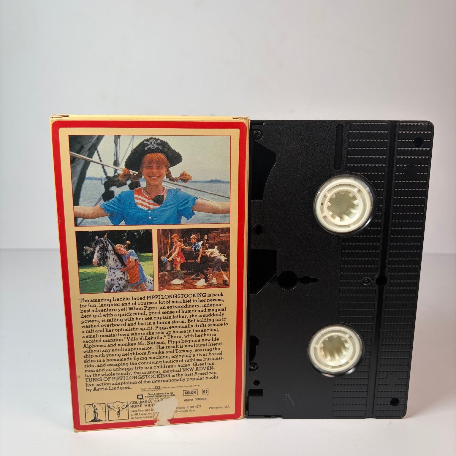 The New Adventures of Pippi Longstocking VHS 1988 Family Adventure Columbia
