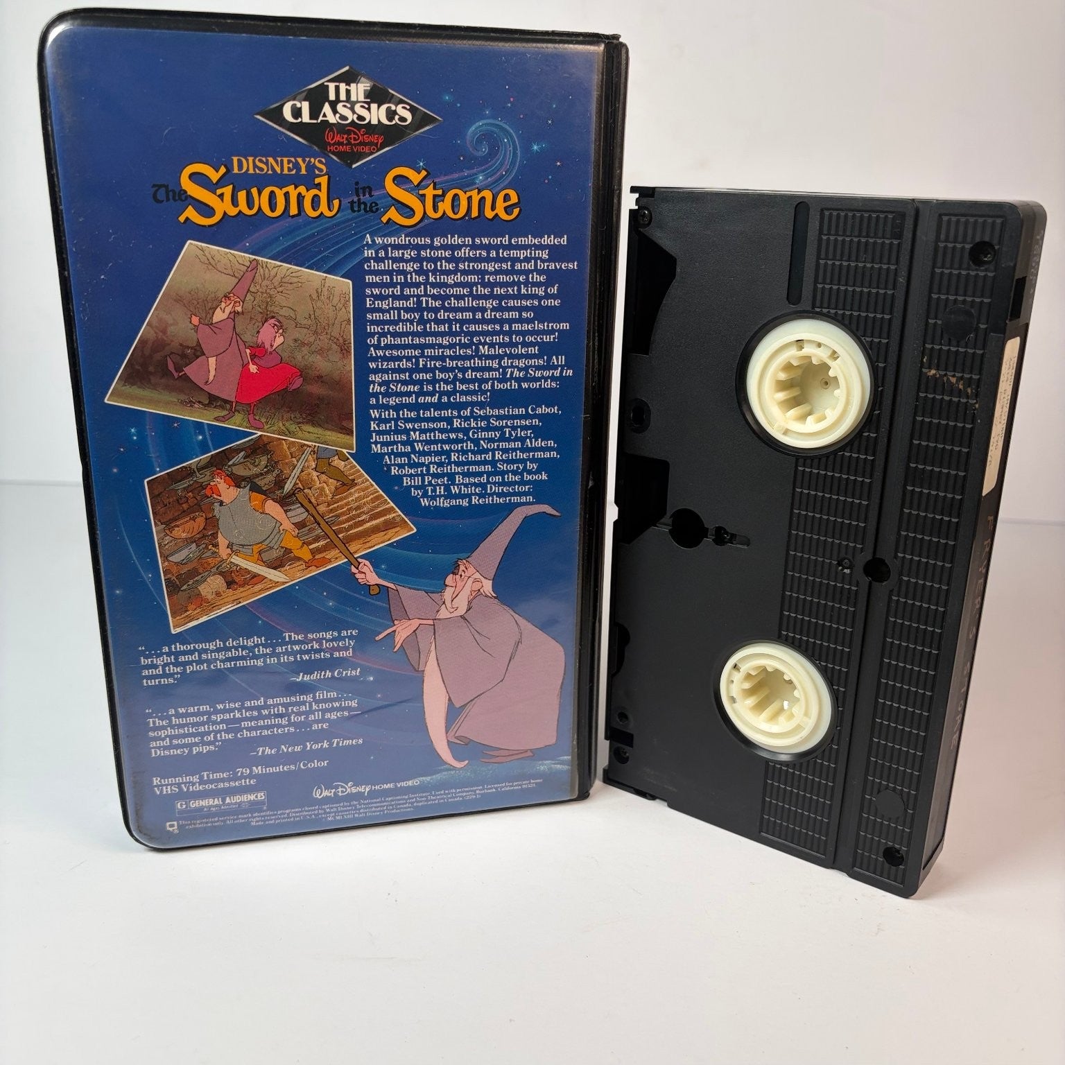 The Sword in the Stone VHS 1990 Animated Classic Disney The Classics