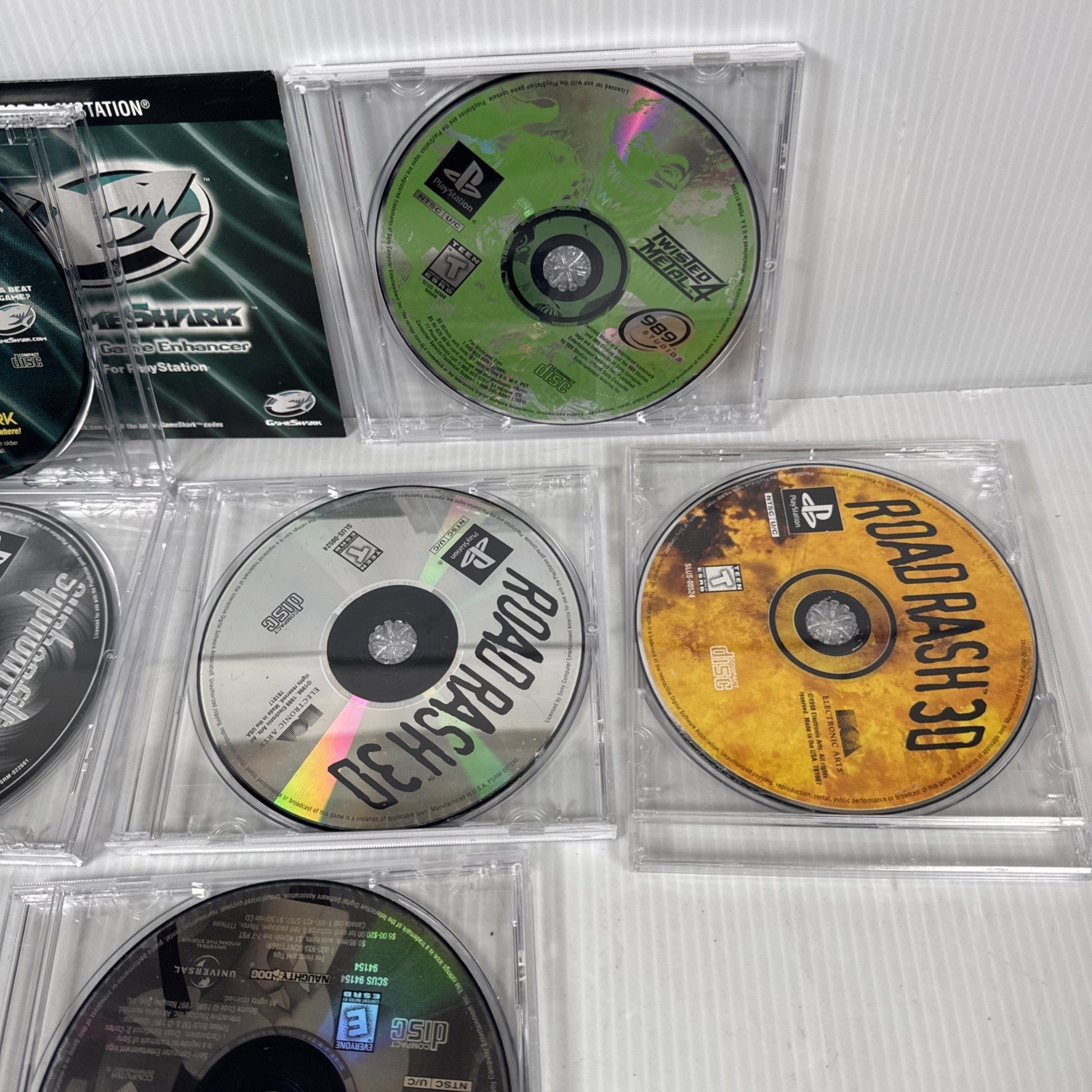 6 PlayStation 1 Game Lot (Discs Only) Crash Bandicoot 2, Twisted Metal 4 +More