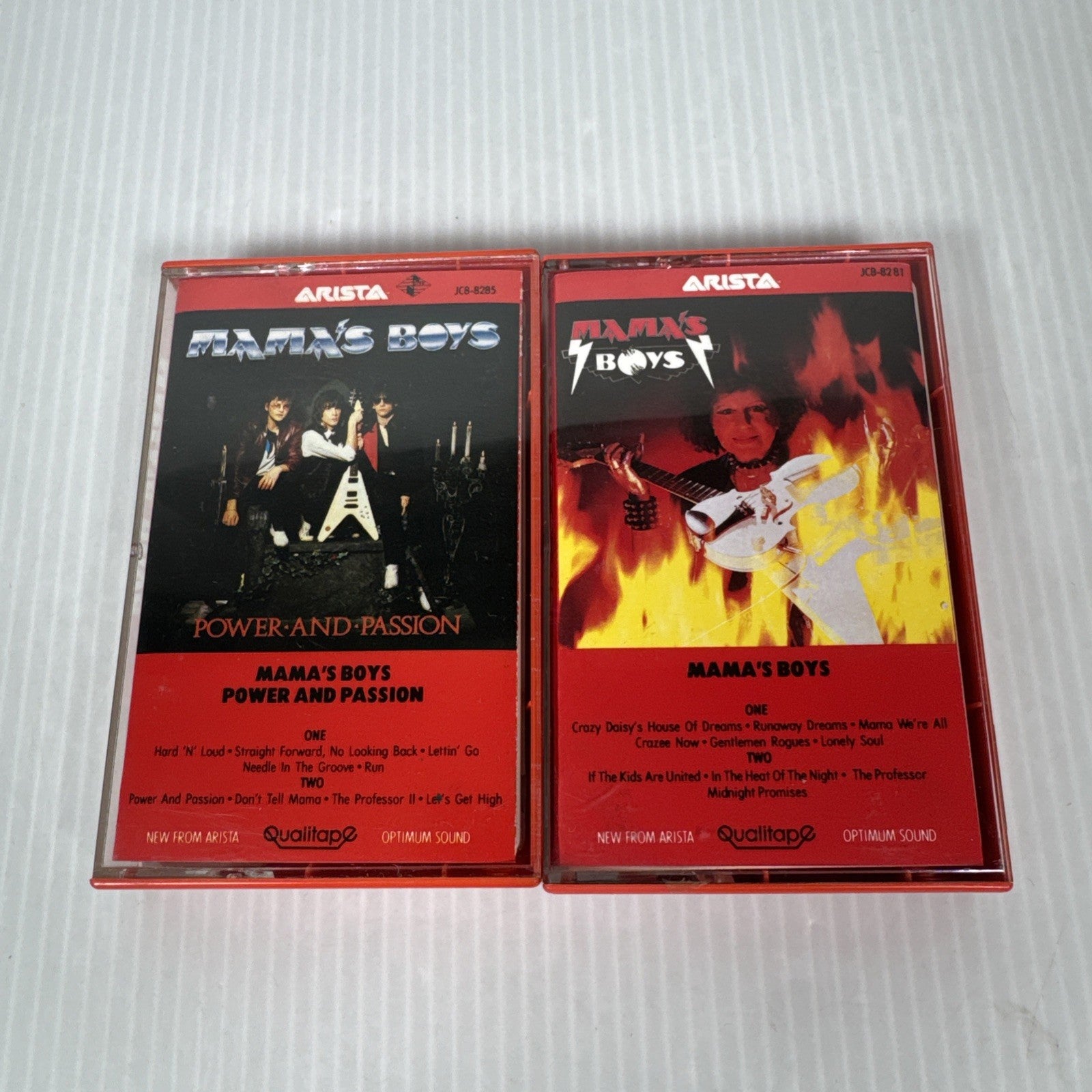 Mama’s Boys Cassette Tape Lot Of 2 Power And Passion & Self Titled Arista Metal