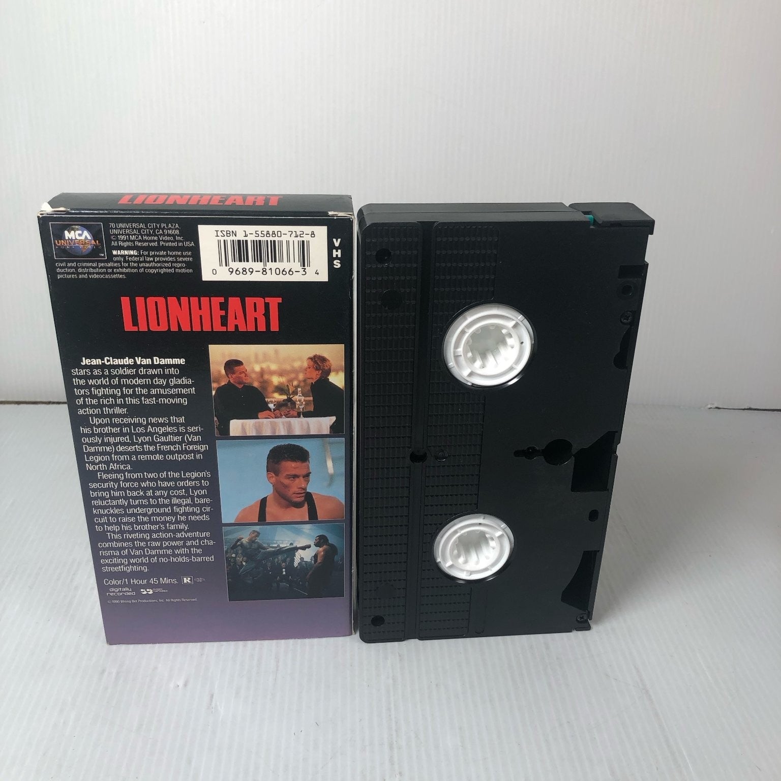 Lionheart VHS 1990 Action Martial Arts Jean-Claude Van Damme MCA Universal