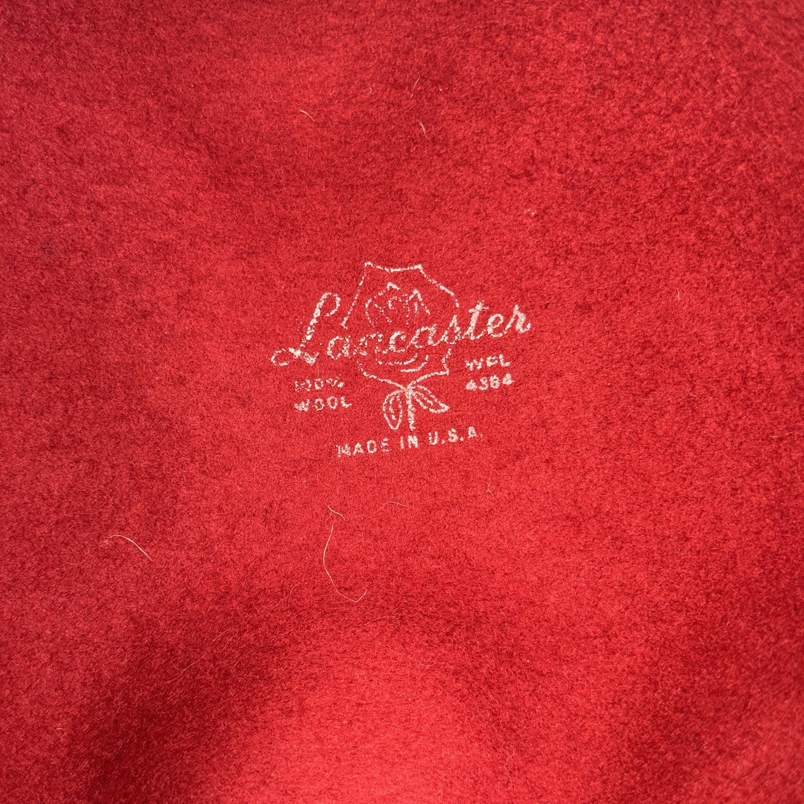 Vintage Lancaster Felt 100% Wool Red One Size Womens Hat With Feather Trim