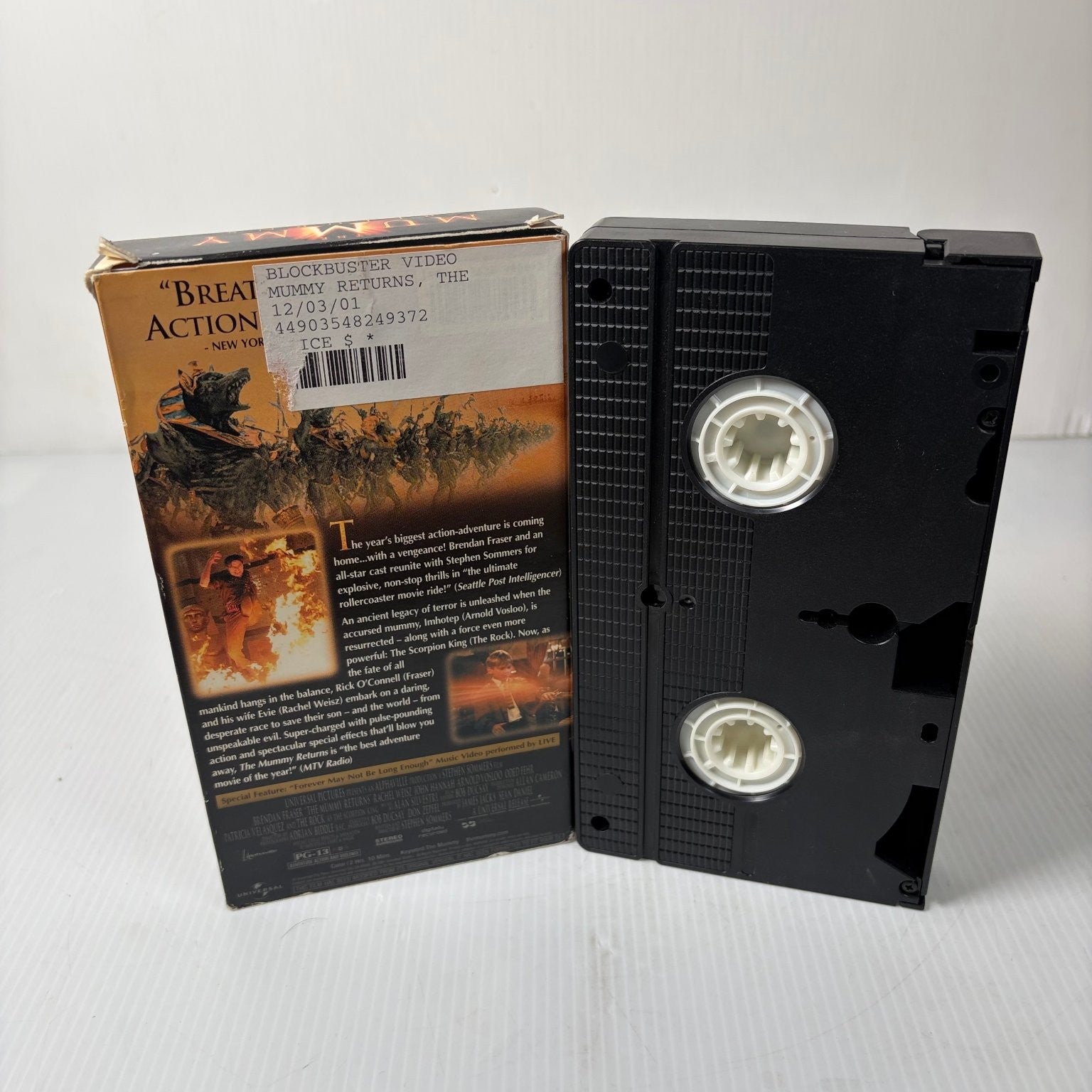 The Mummy Returns VHS 2001 Action Adventure Brendan Fraser Universal