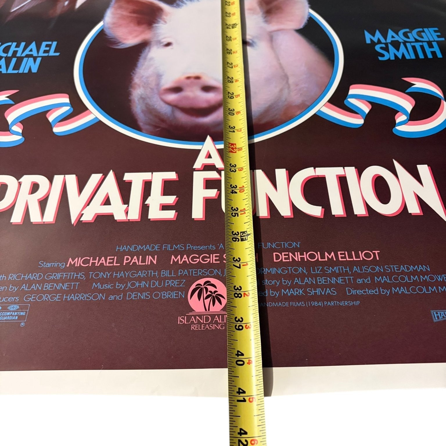 Vintage A Private Function 1984 Video Store Poster Michael Palin Maggie Smith