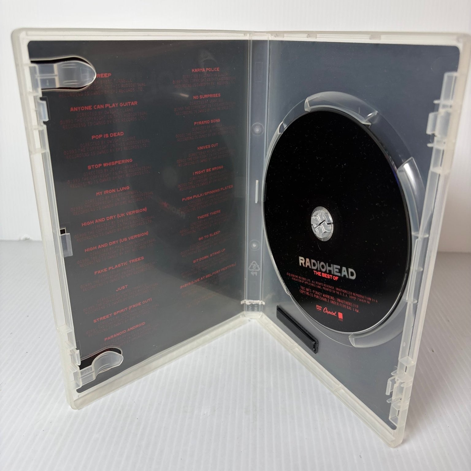 Radiohead The Best Of DVD 2008 NTSC Capitol EMI Music Videos