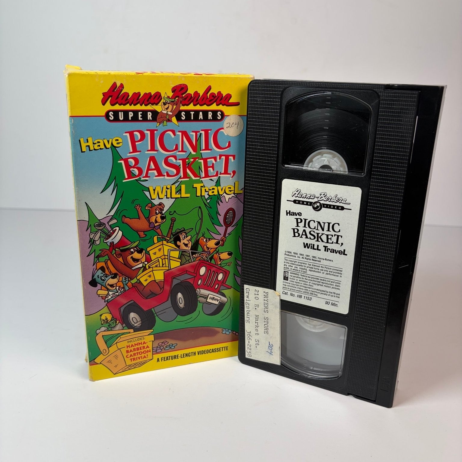 Picnic Basket Will Travel VHS 1982 Cartoon Hanna-Barbera Super Stars