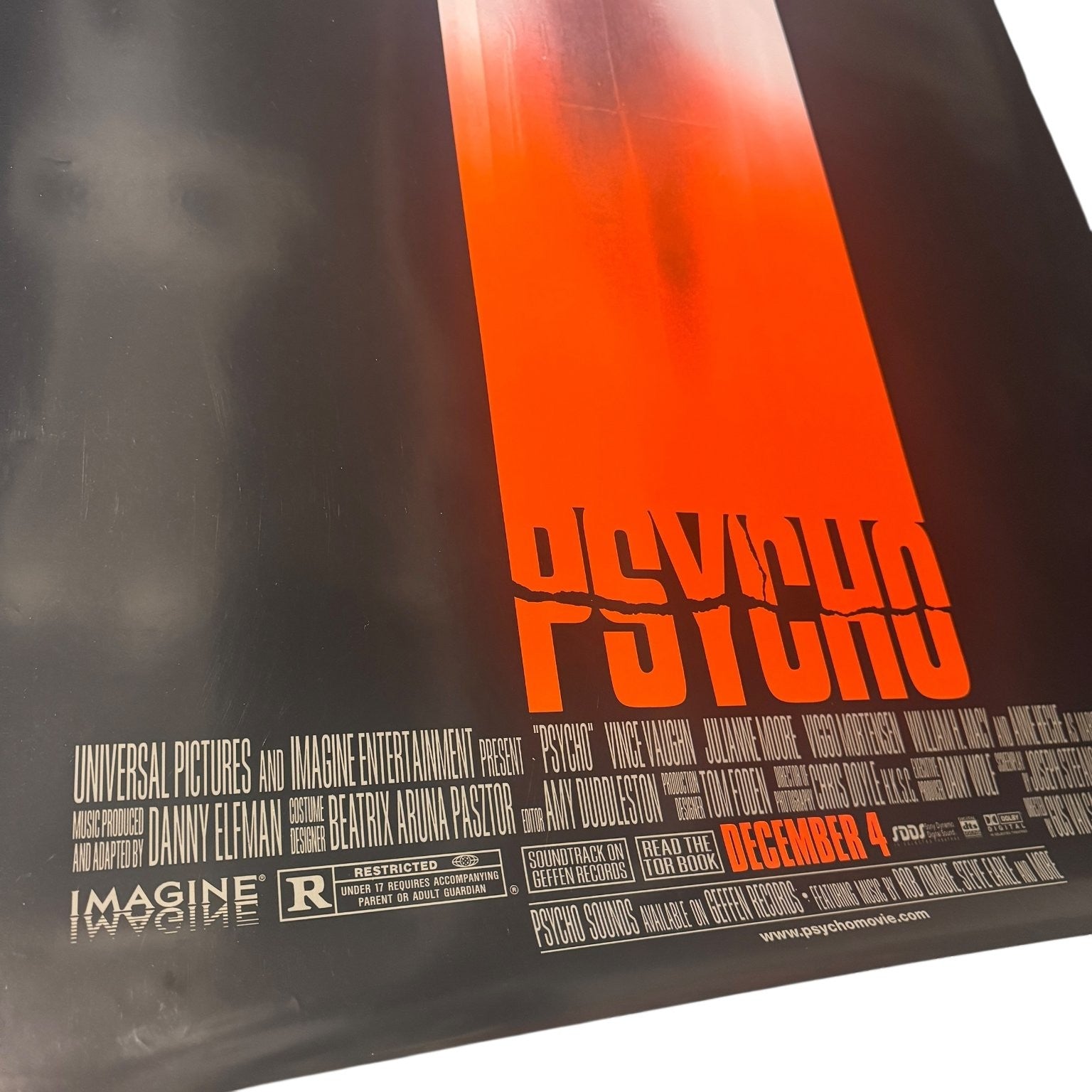 Psycho 1998 US Double Sided Original Movie Poster One Sheet Universal Pictures