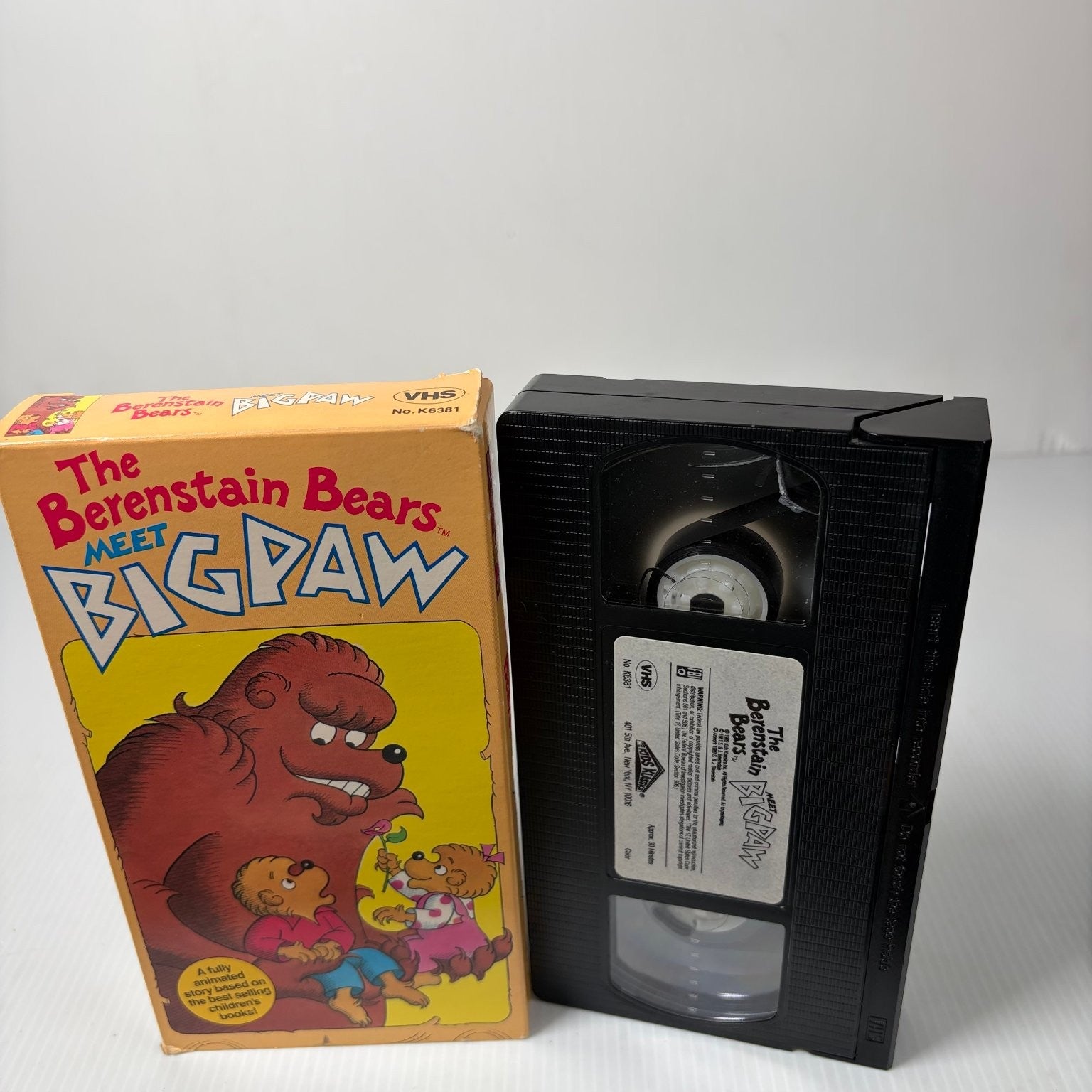 Berenstain Bears Meet Bigpaw & Too Much Birthday VHS 1986 Animated Family