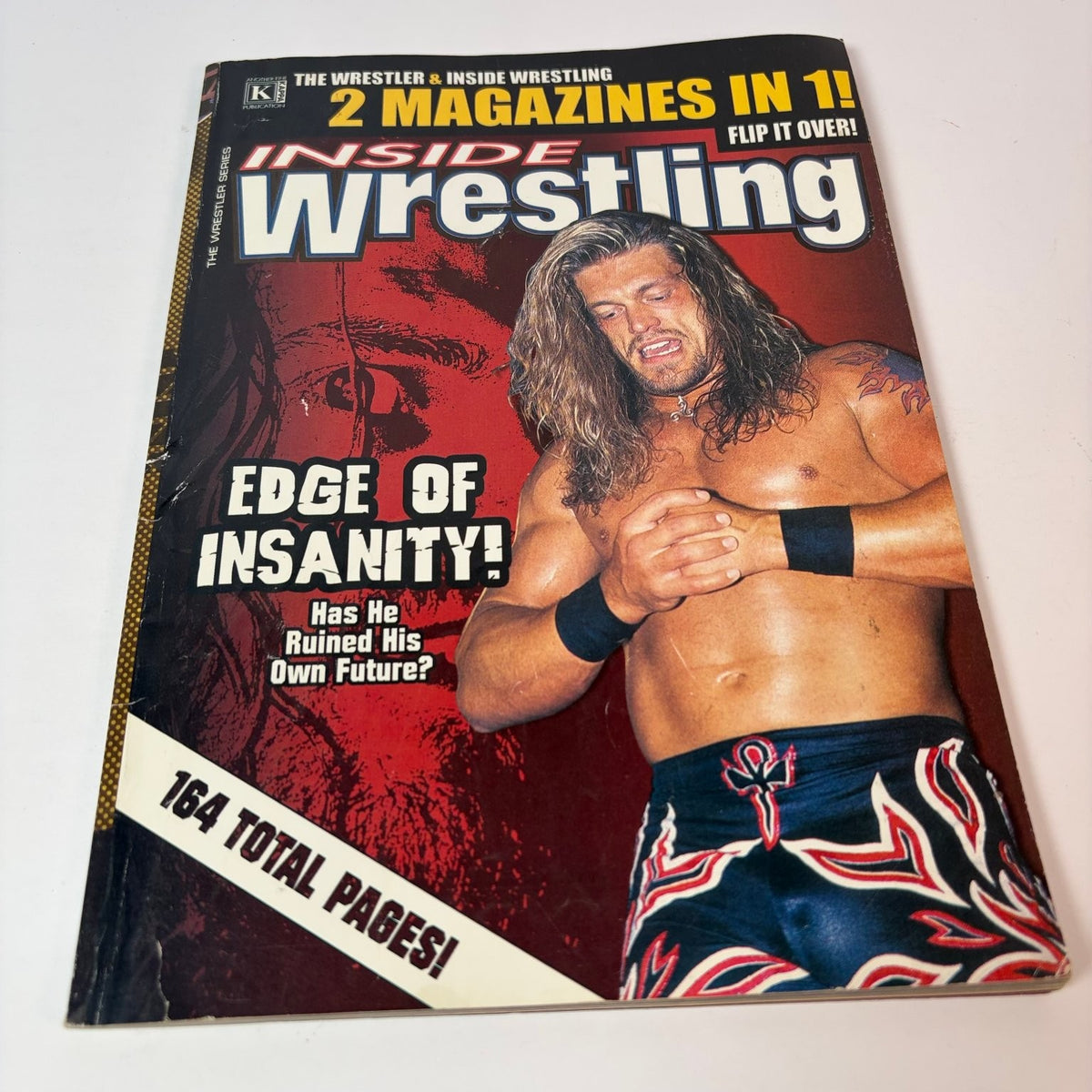 The Wrestler Inside Wrestling Magazine March 2005 Kurt Angle Edge WWE