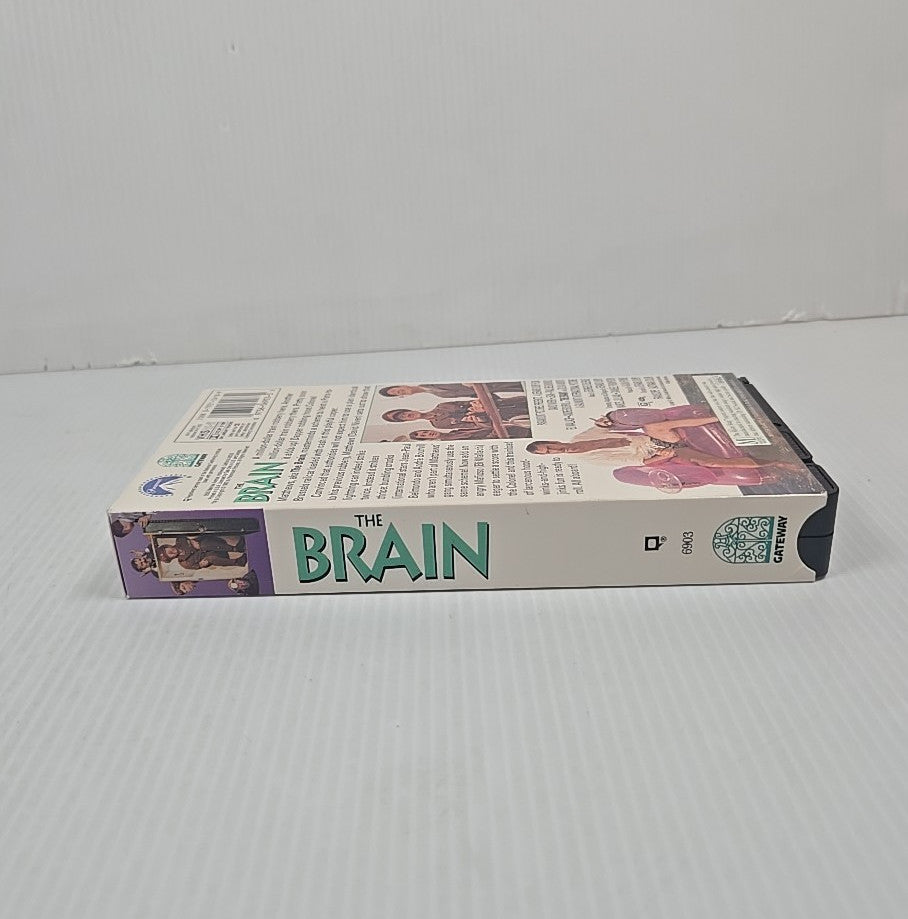 THE BRAIN (1969) VHS (1992) David Niven French Train Heist Comedy