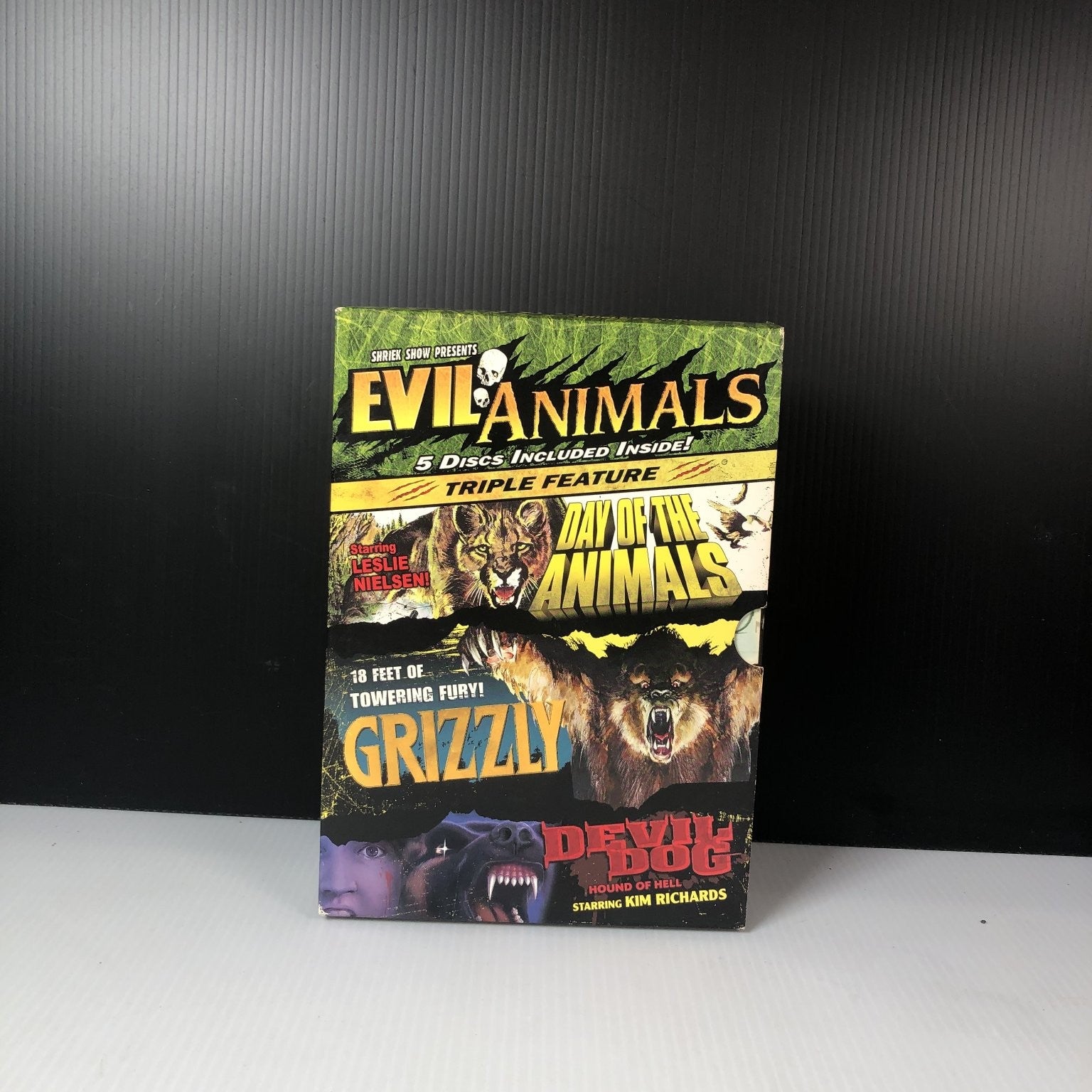Evil Animals DVD 3-Movie Set Day of the Animals Grizzly Devil Dog