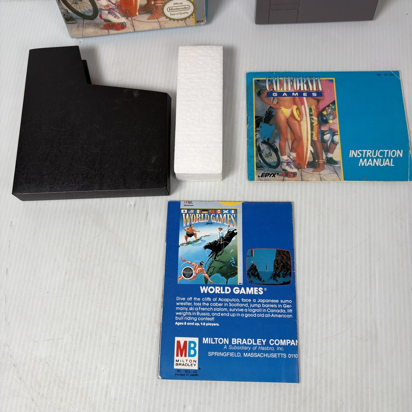 California Games Nintendo NES CIB Complete In Box w/ Manual & Inserts Epyx